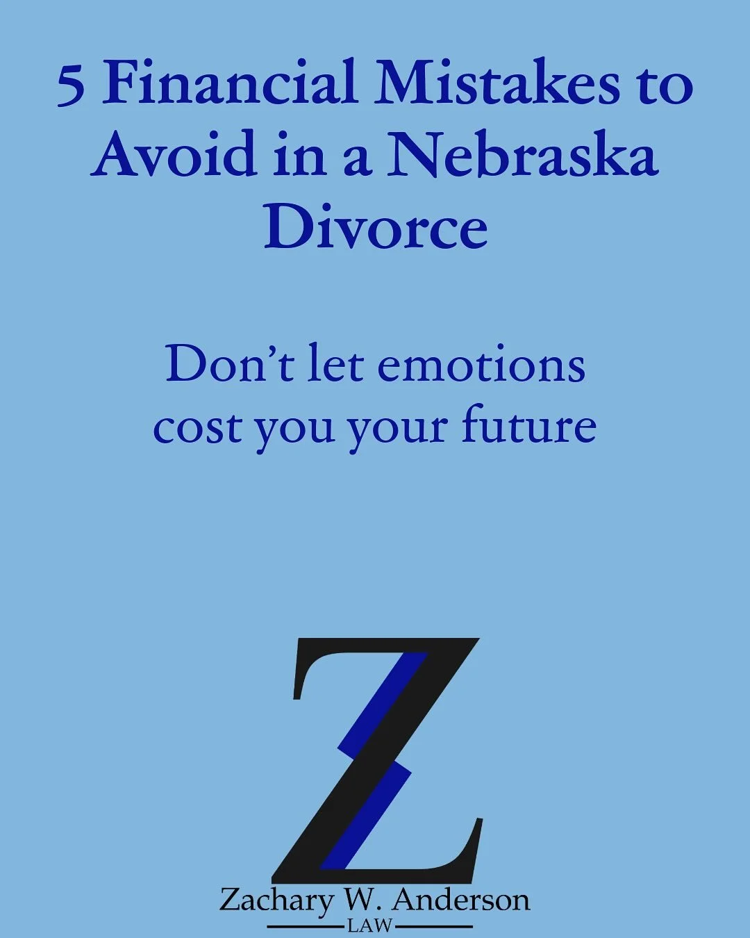 💸 Divorce is hard enough without money mistakes making it worse.
In Nebraska, even small financial missteps—like clinging to a house you can’t afford or rushing to settle before you know all the facts—can cost you for years to com