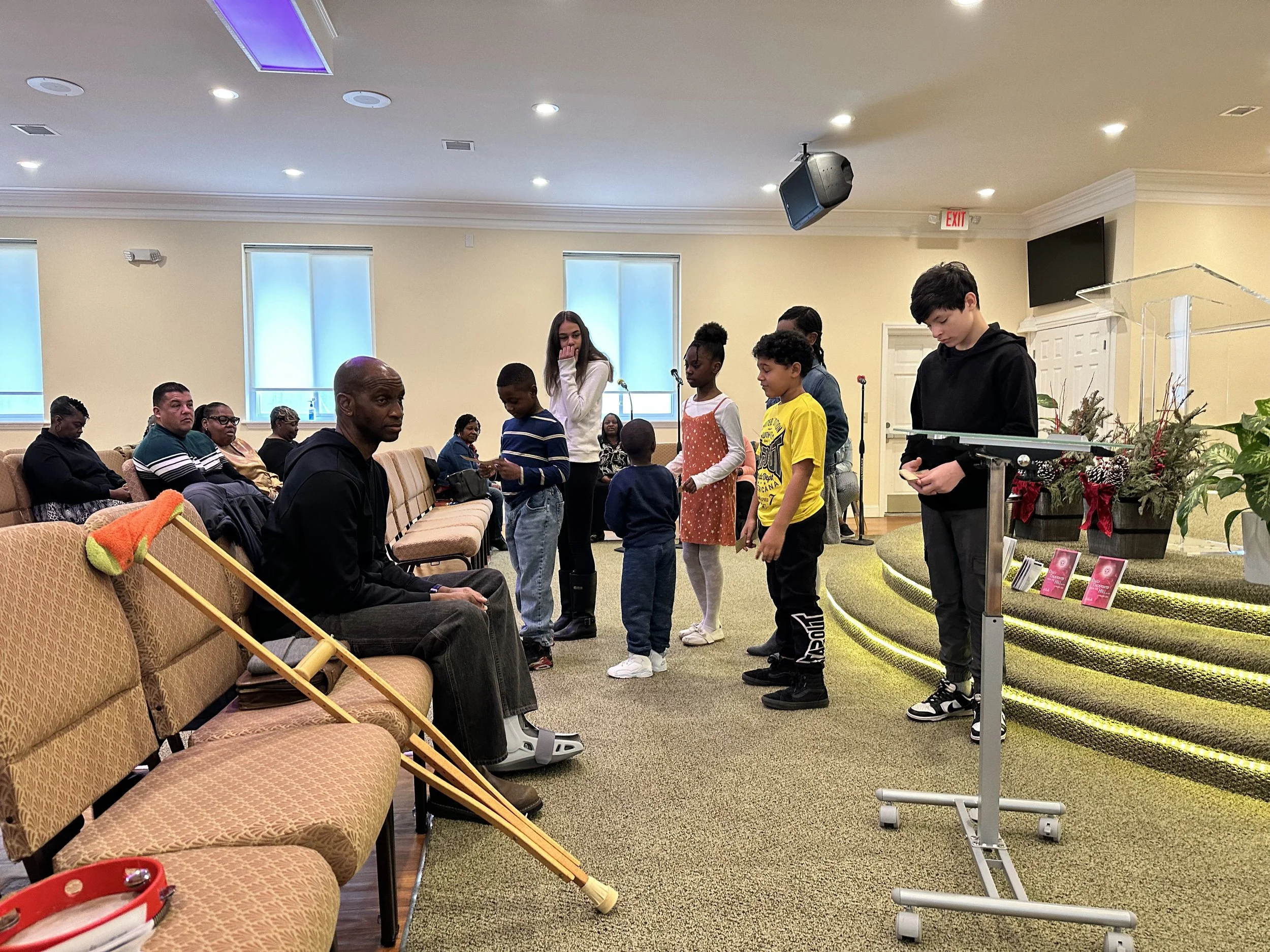 A photo of a group of children at United Church, Beaufort, NC