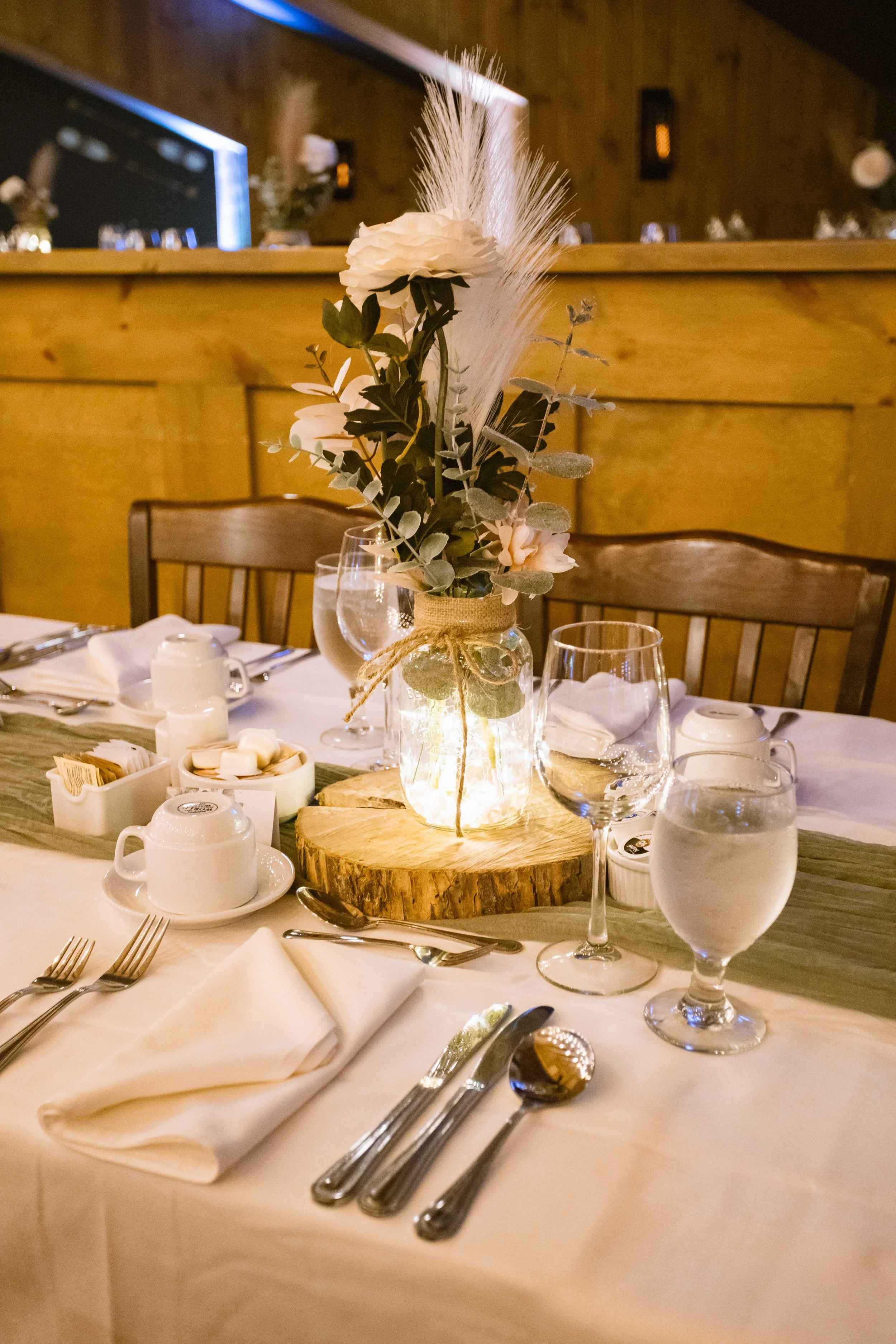 Photo immobilière; salle de réception à Ste-Christine-d'Auvergne