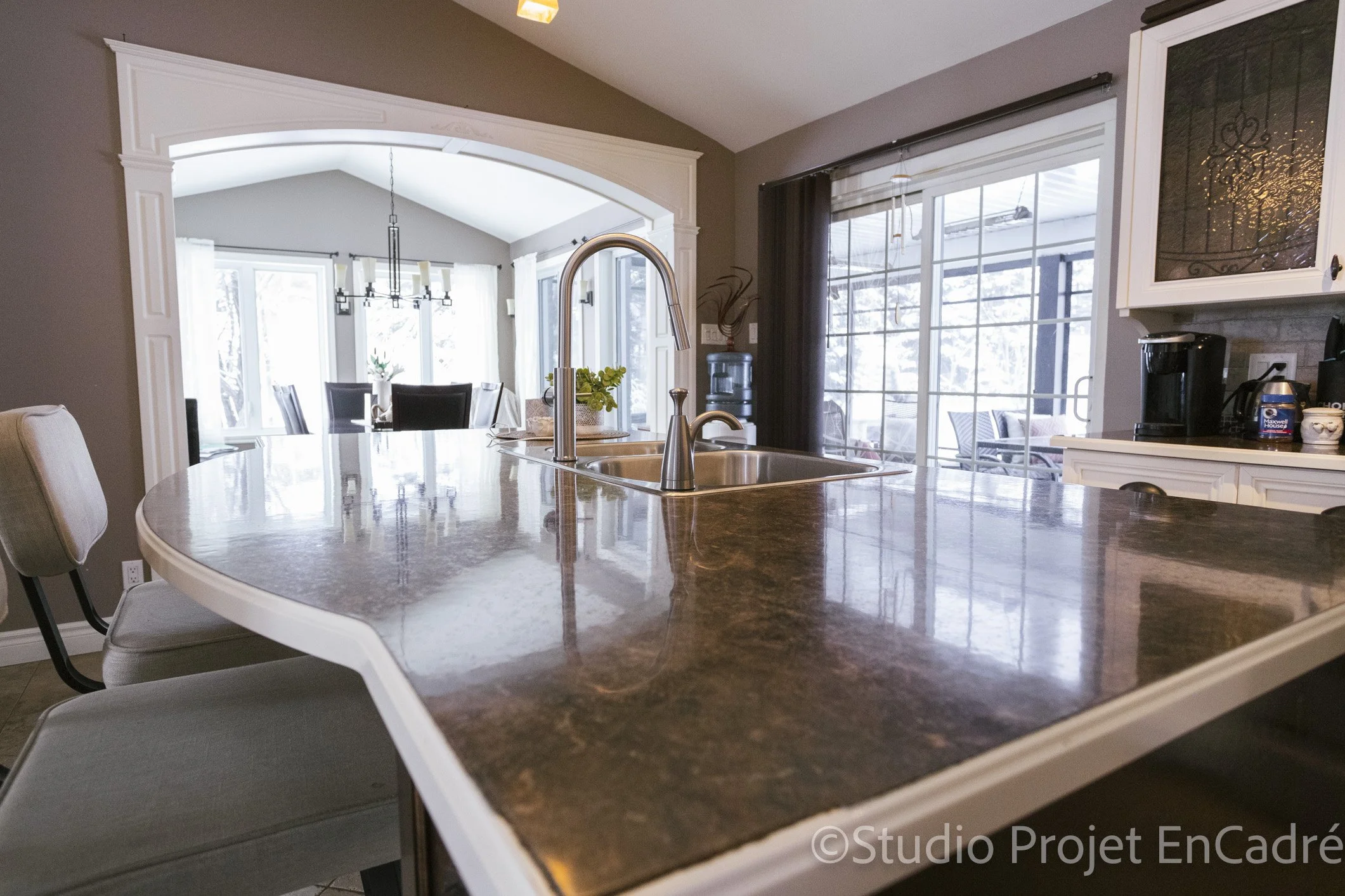 Photo immobilière; cuisine d'une maison à Québec