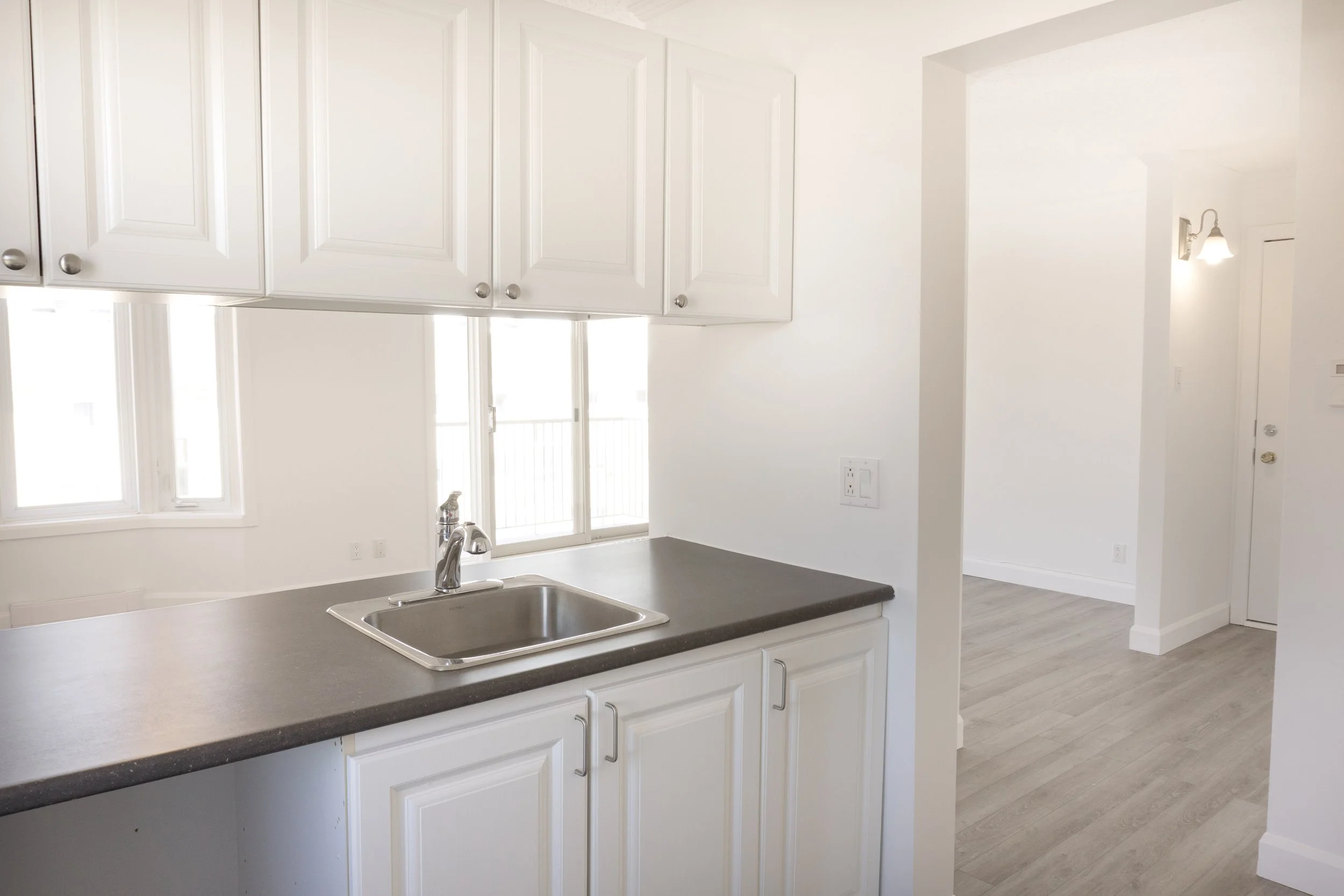 Photo immobilière; cuisine d'un appartement à Québec