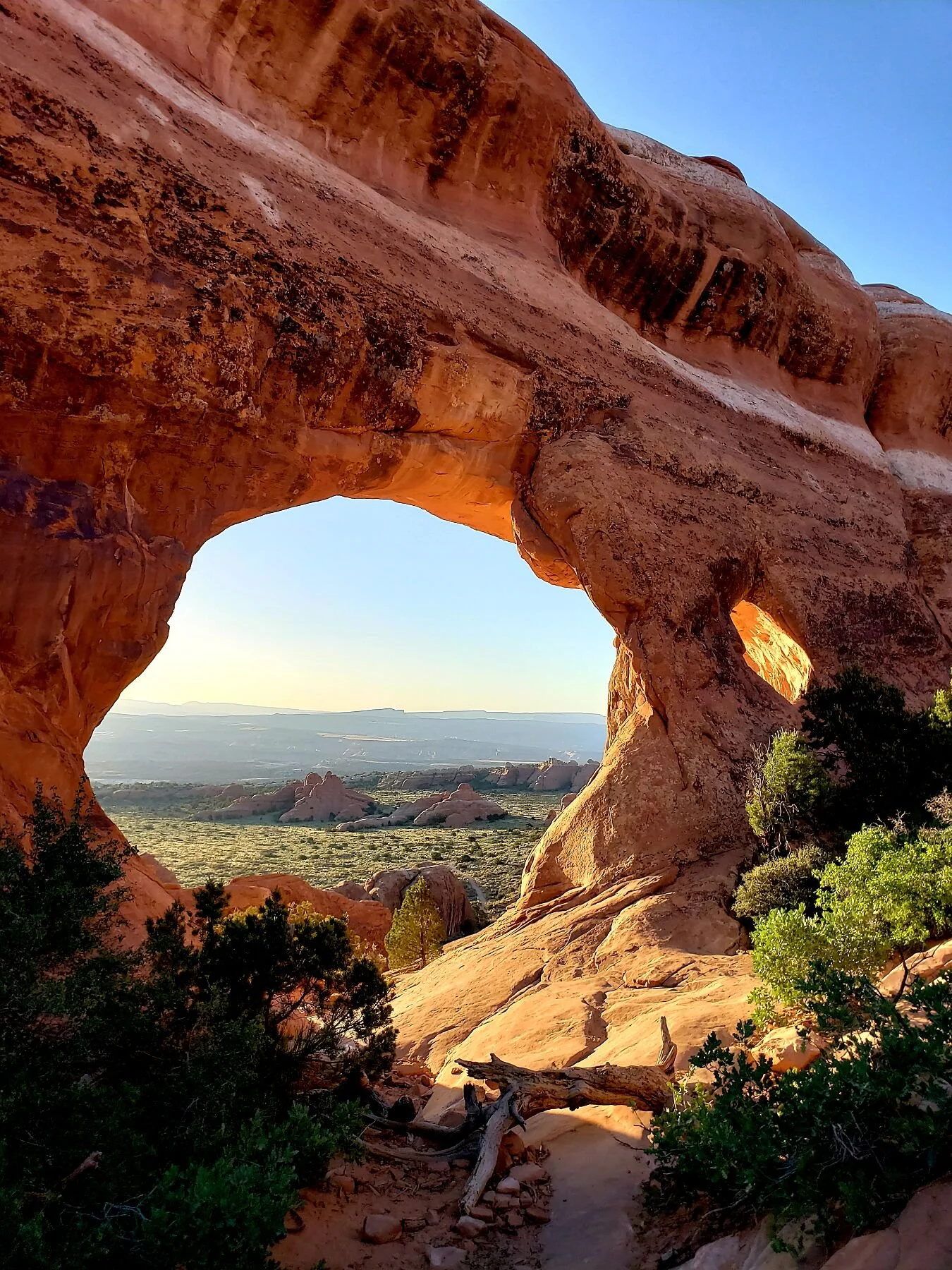 Sunrise Arch in Arches National Park