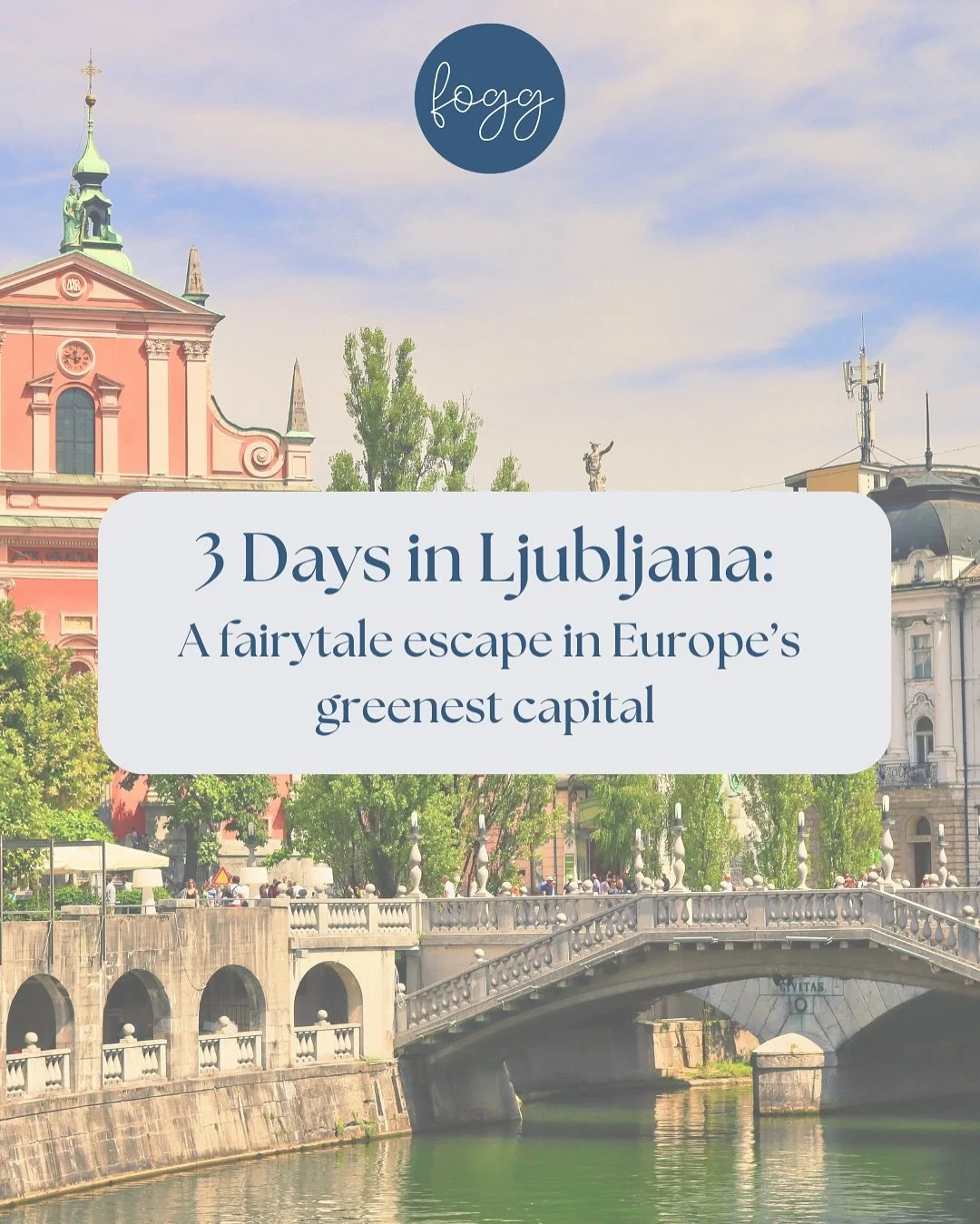 3 Days in Ljubljana, Slovenia 🇸🇮 Europe&rsquo;s green gem - castles, riverside wine, fairy-tale lakes &amp; hidden art corners. Save this itinerary for your next city break!

📱 Plan smarter. Travel better. Download FoggApp now.

#FoggApp #Ljubljan