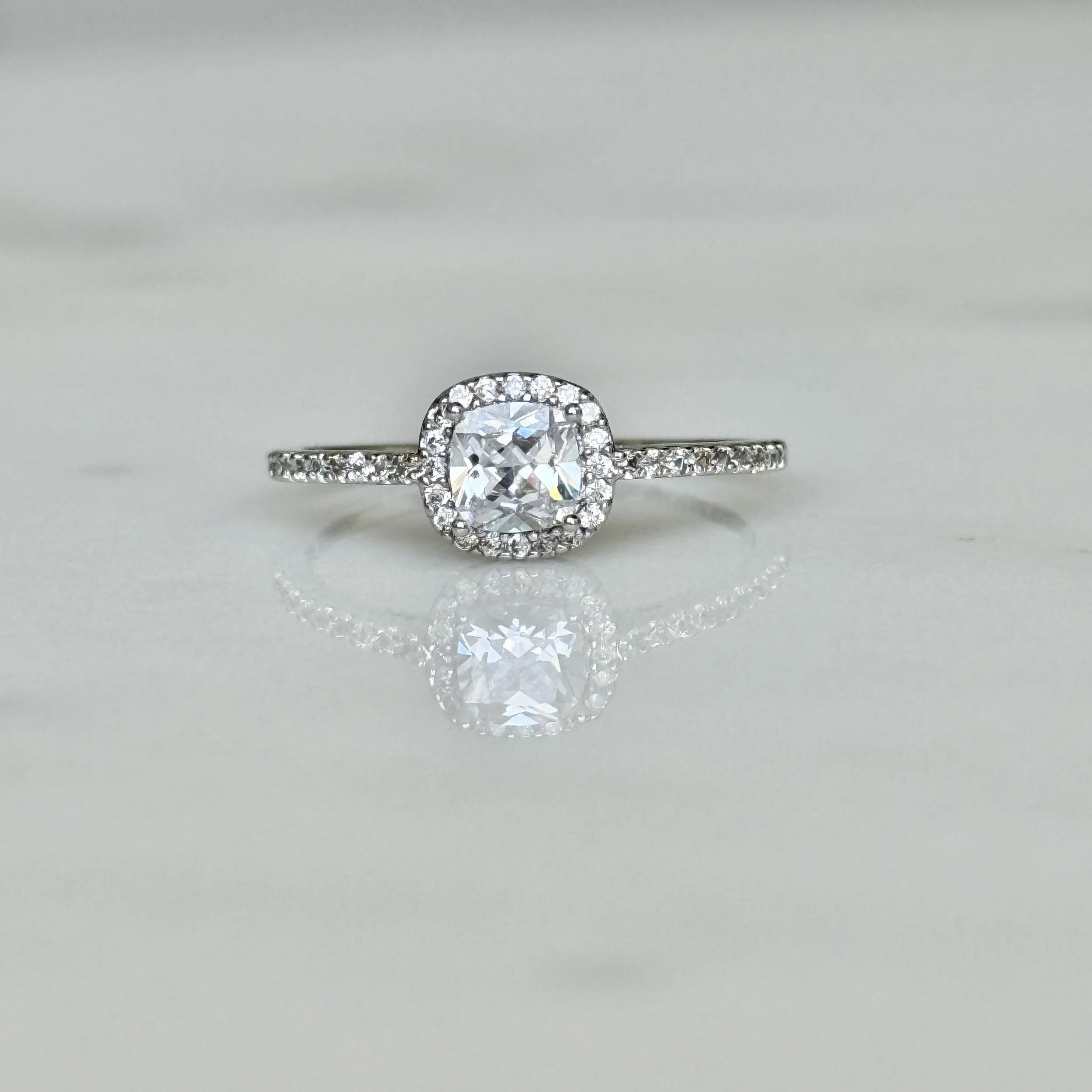 1ct Cushion Diamond Ring 5mm