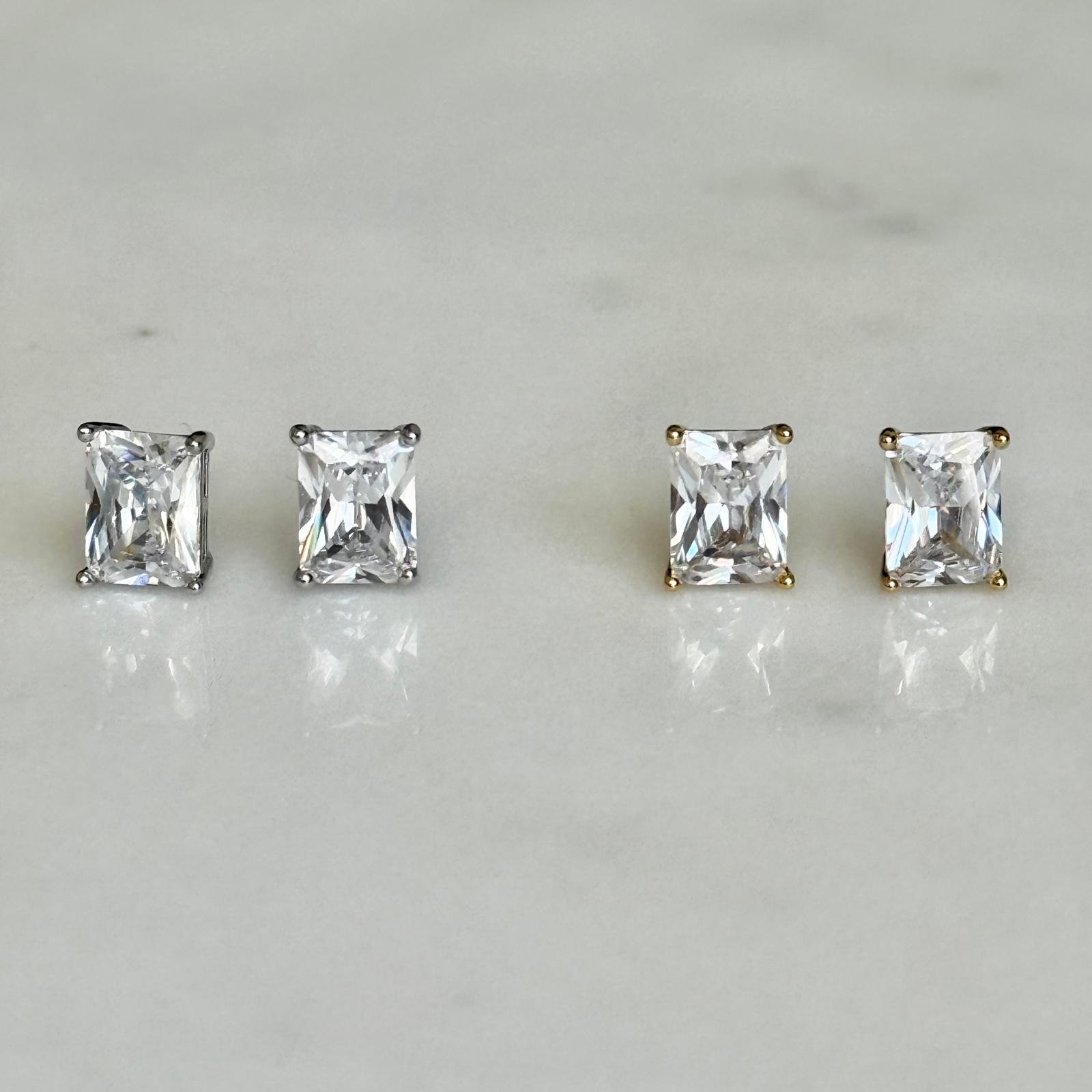 Square Diamond Earrings