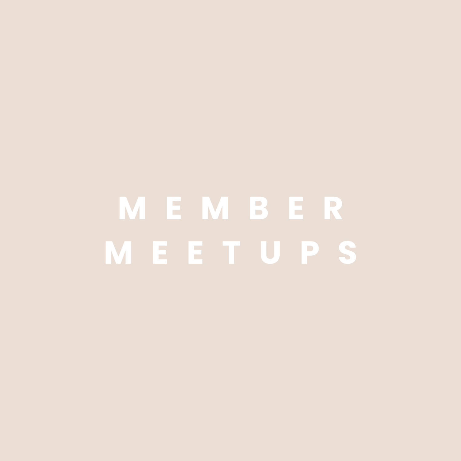Member Meetup