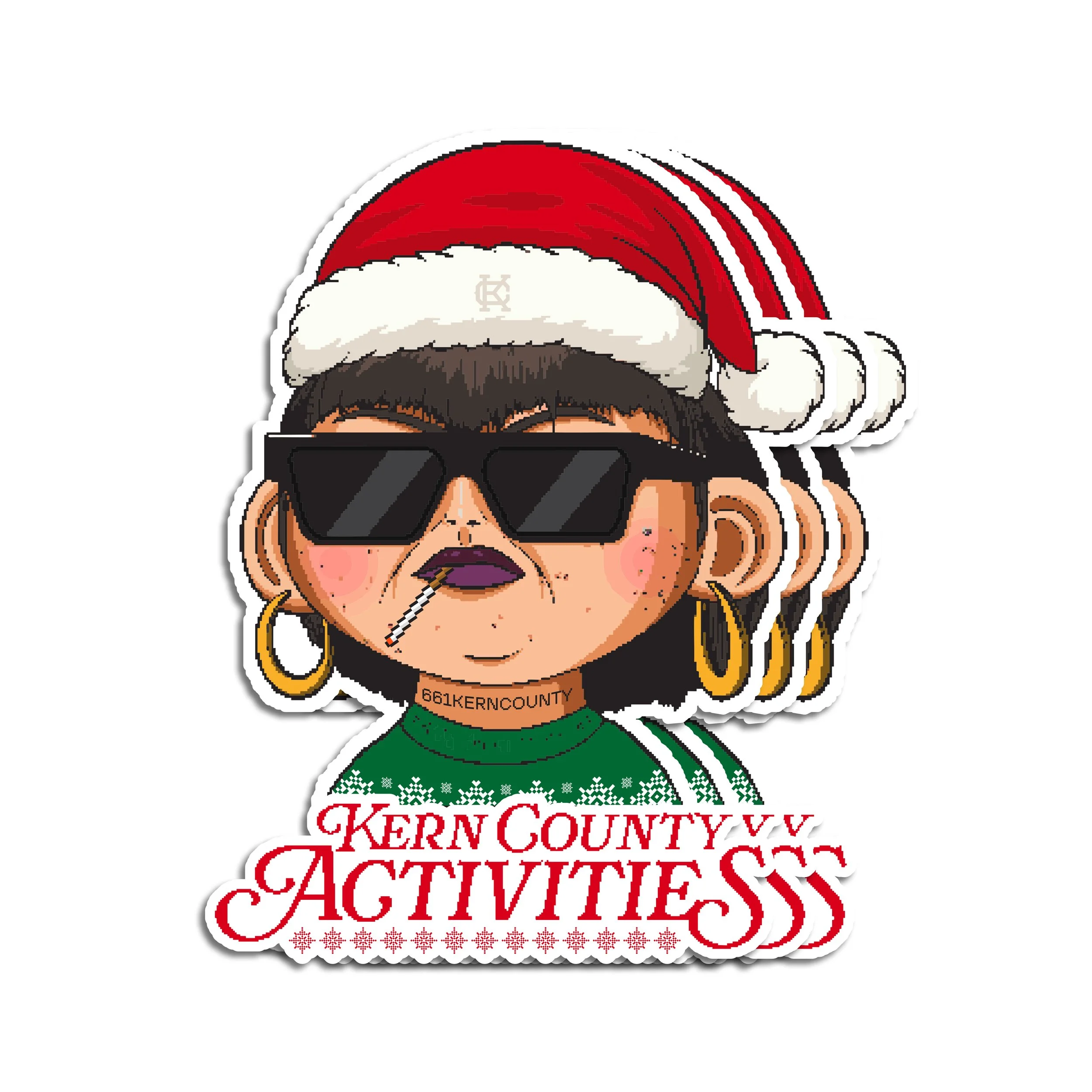 KCA SANTA GIRL STICKER PACK