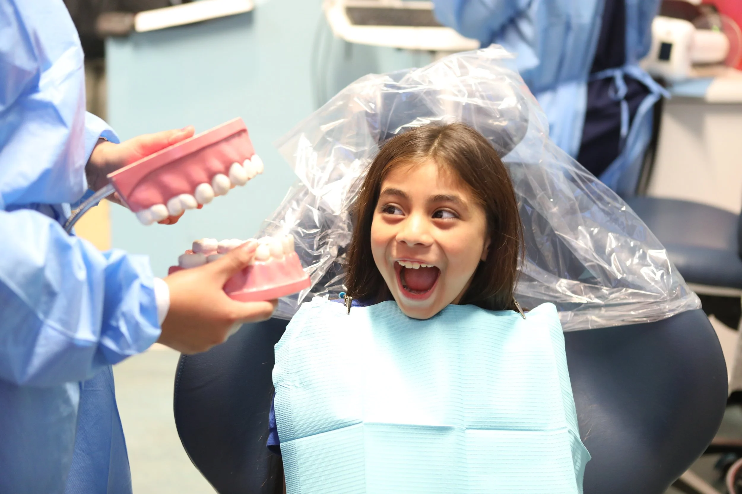 Pediatric dental patient at St. John's Community Health