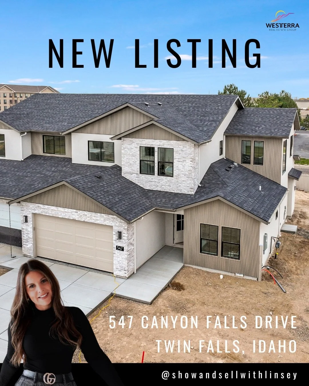 N E W &bull; L I S T I N G

🏡 547 Canyon Falls Drive - Twin Falls, Idaho
💵 $595K
🛏️ 4 bedrooms
🛁 3 bathrooms
📐 2,331 sq ft

Discover this beautifully crafted new-construction townhouse in a private, gated community in North Twin Falls, just mome