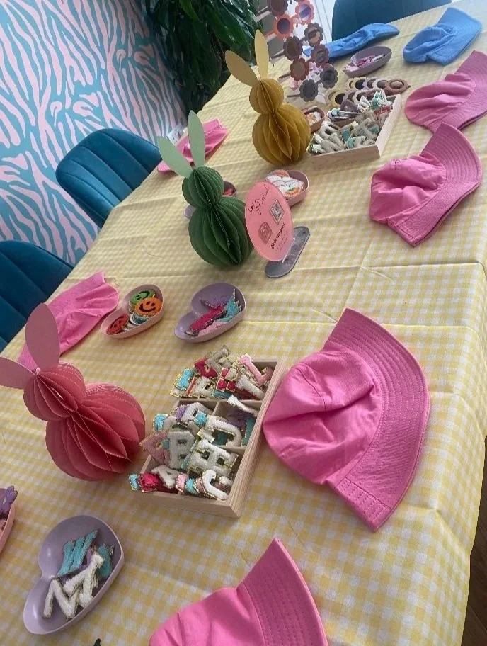 “Kids’ rucksack personalisation craft station in Merton”
