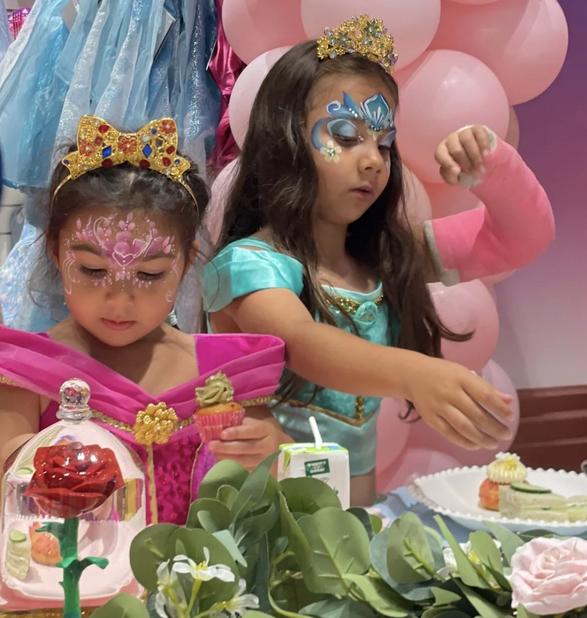 Face painting for children at a birthday party in Hammersmith and Fulham, London