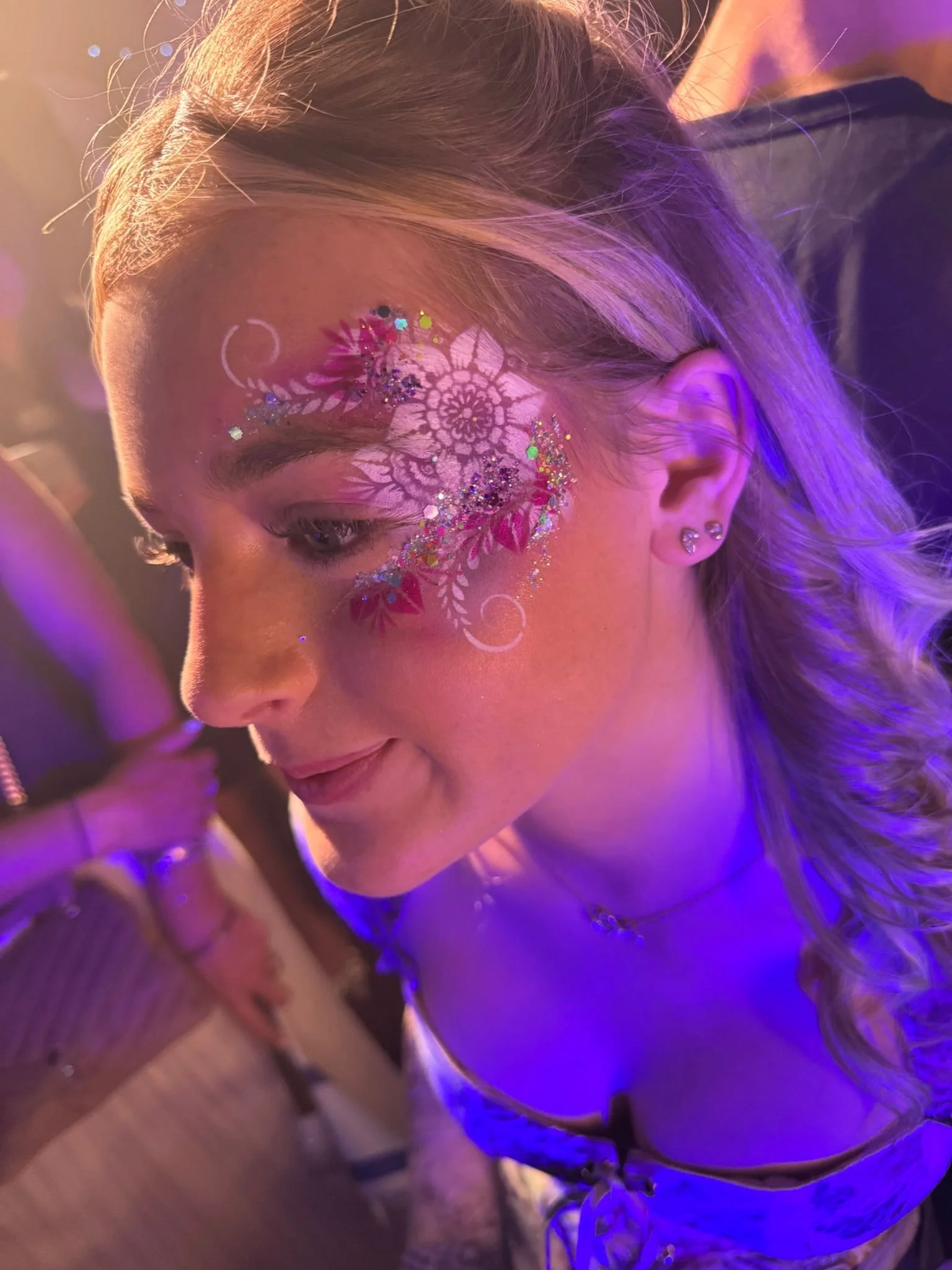 Interactive airbrush tattoo and body art experience for events in London and Surrey