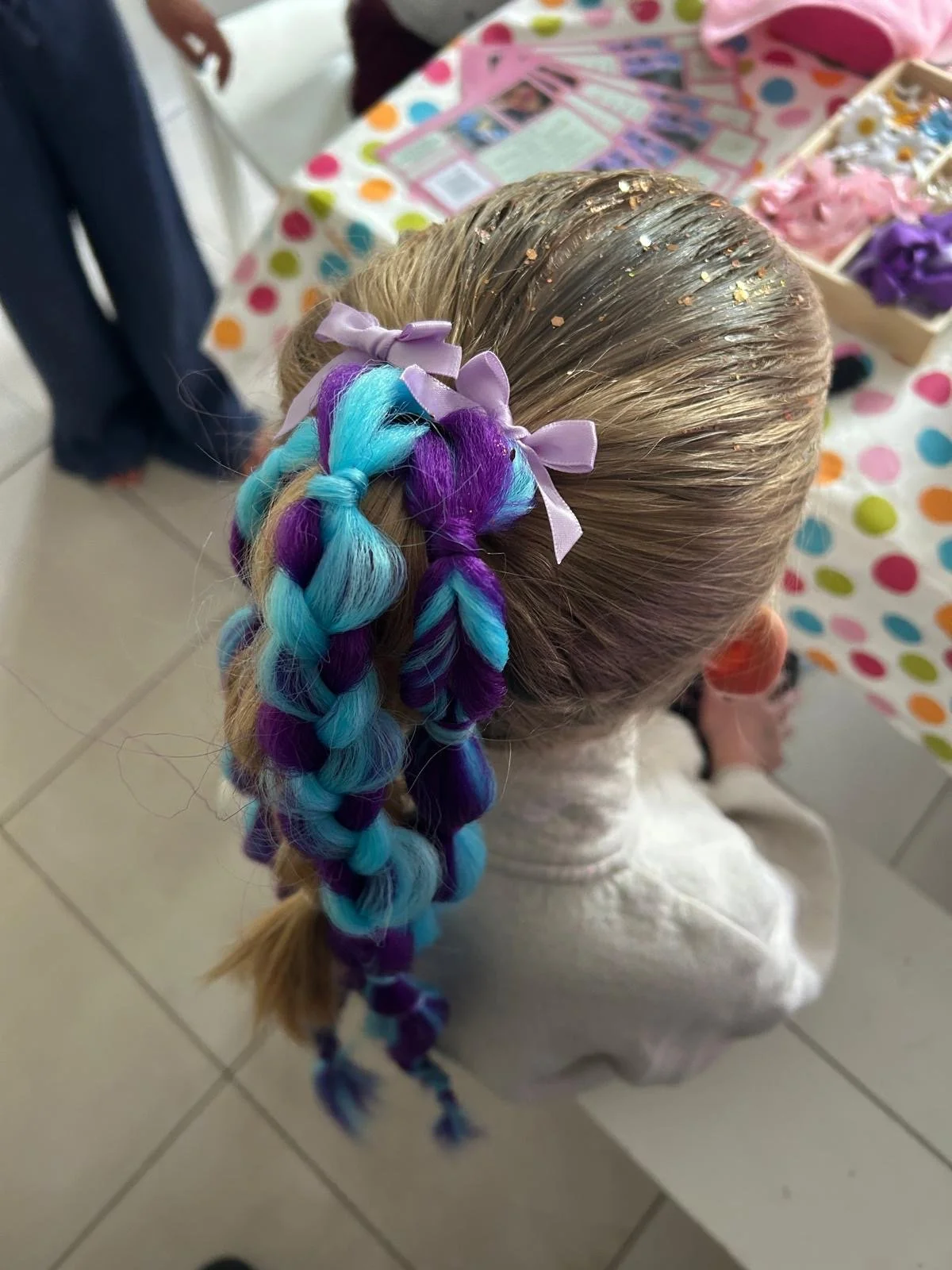 Educational event entertainment in London with face painting, braiding, glitter, and crafts"