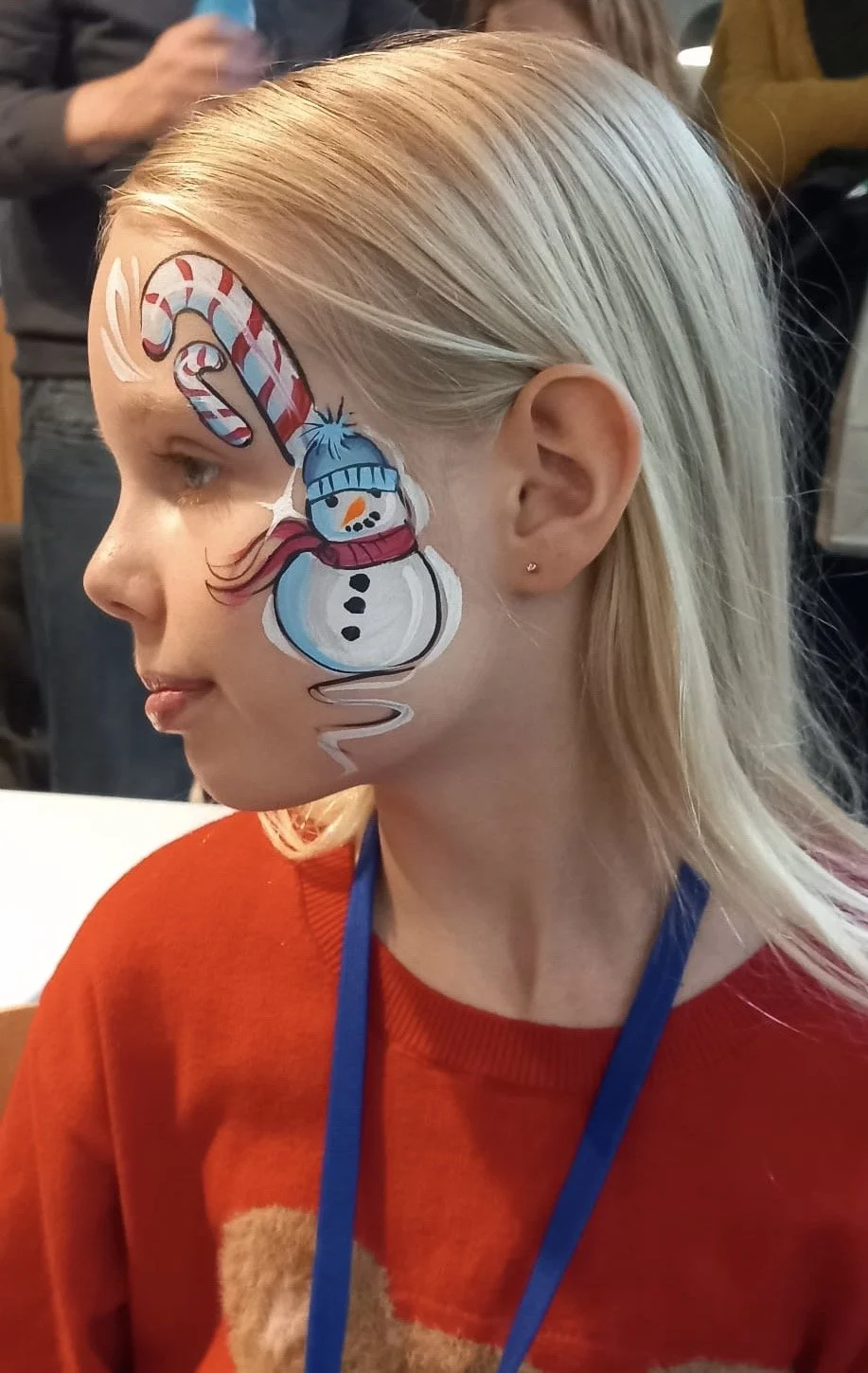 "Vibrant face painting station arranged for a family event in West London"