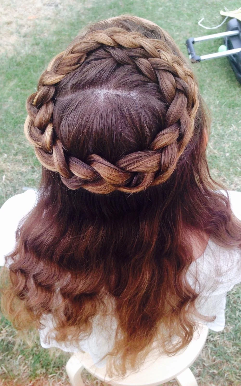 Fun party hair styling in West London