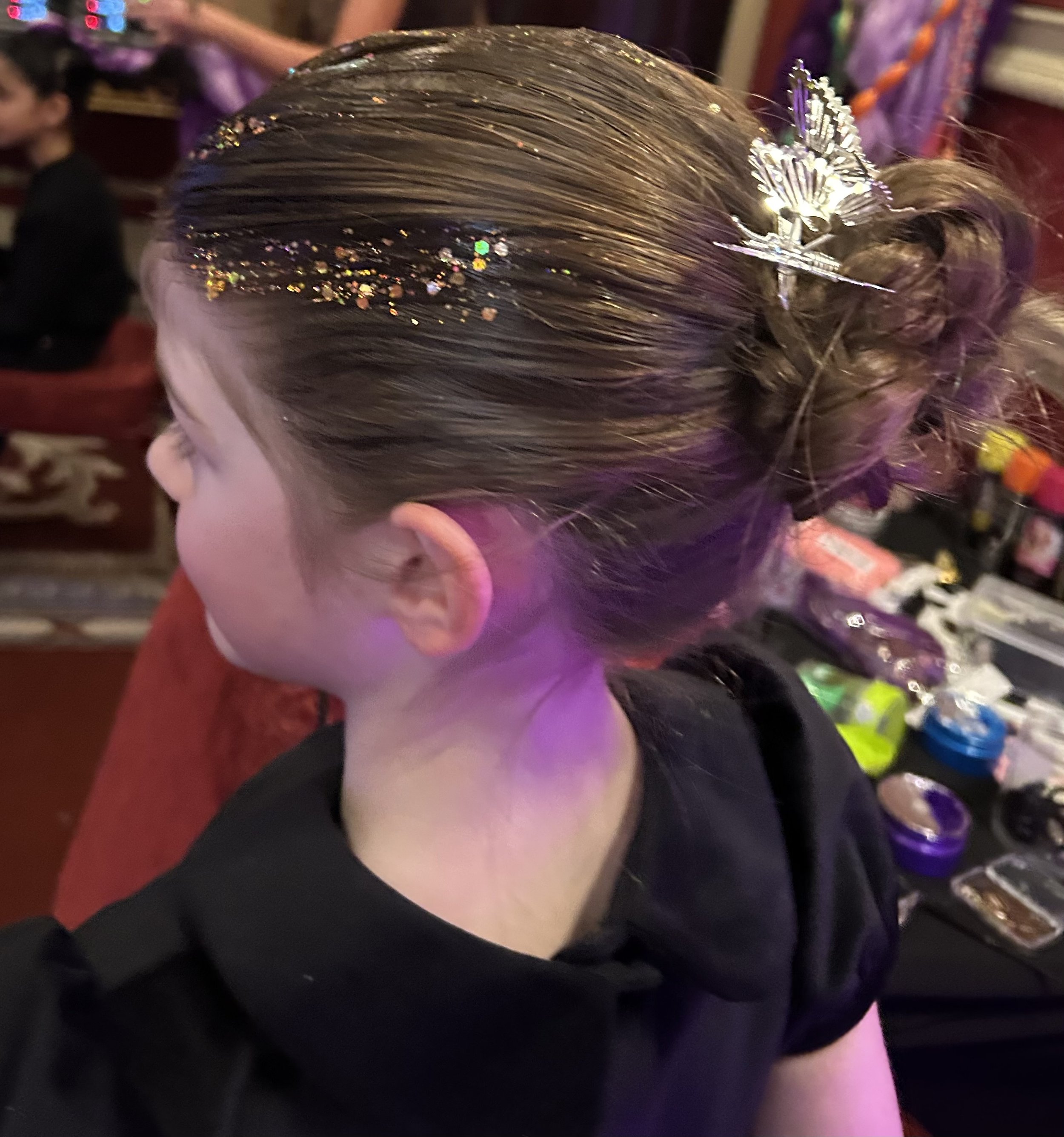 Event hair styling for adults at a City of London corporate party
