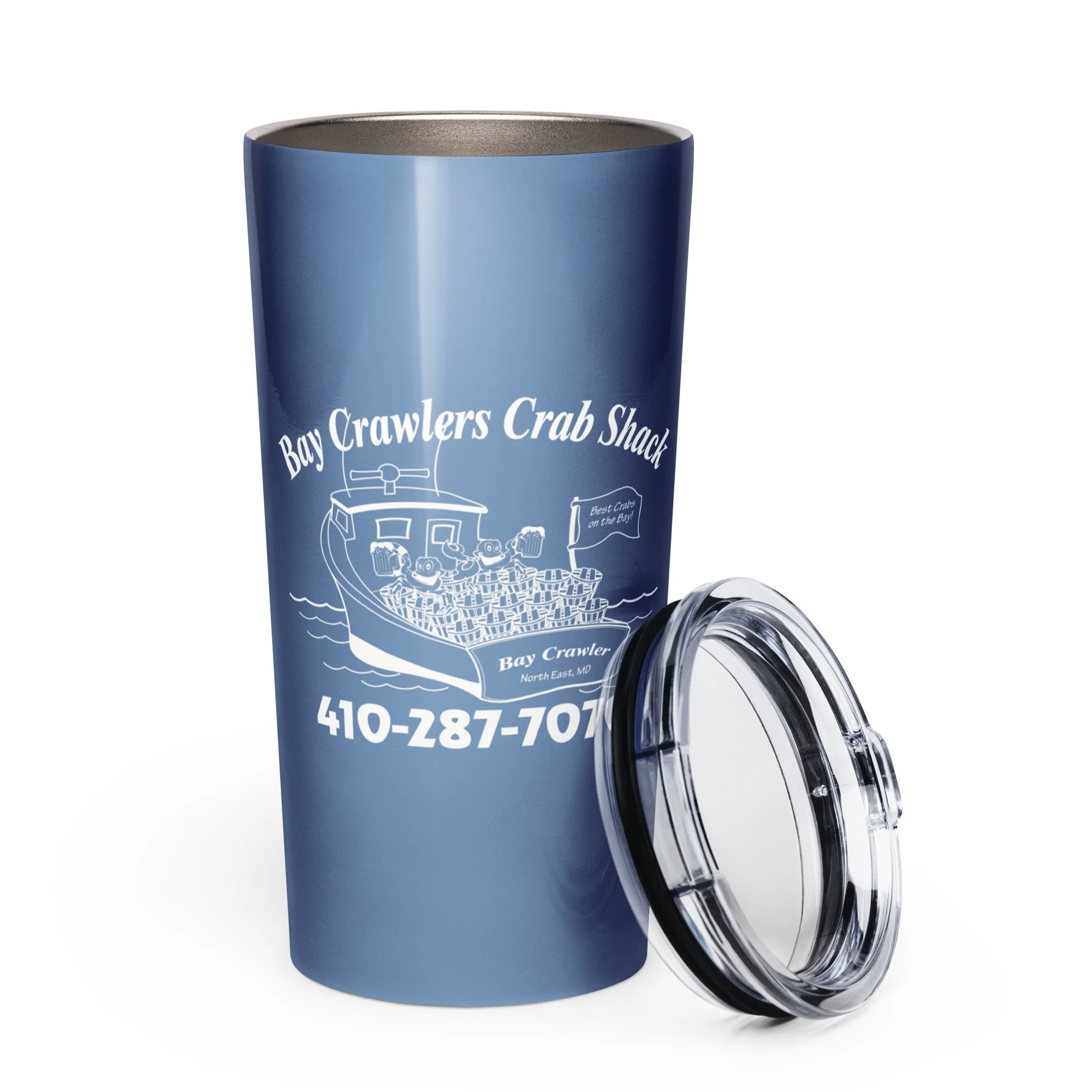 Tapered stainless steel tumbler