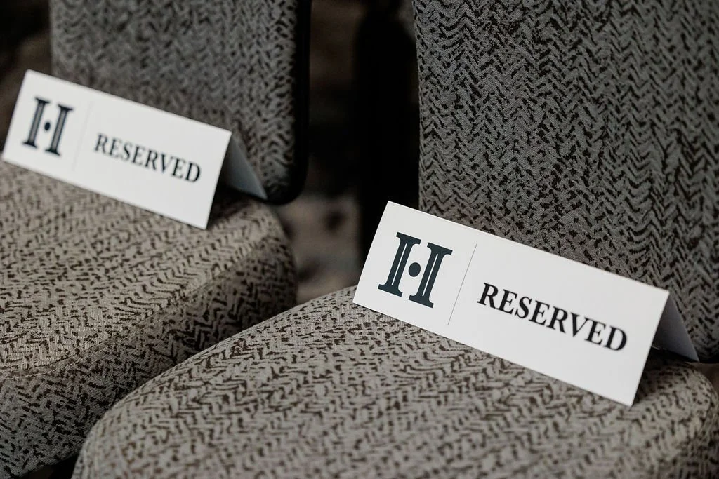 Branded Reserved Signs by Harris House Events
