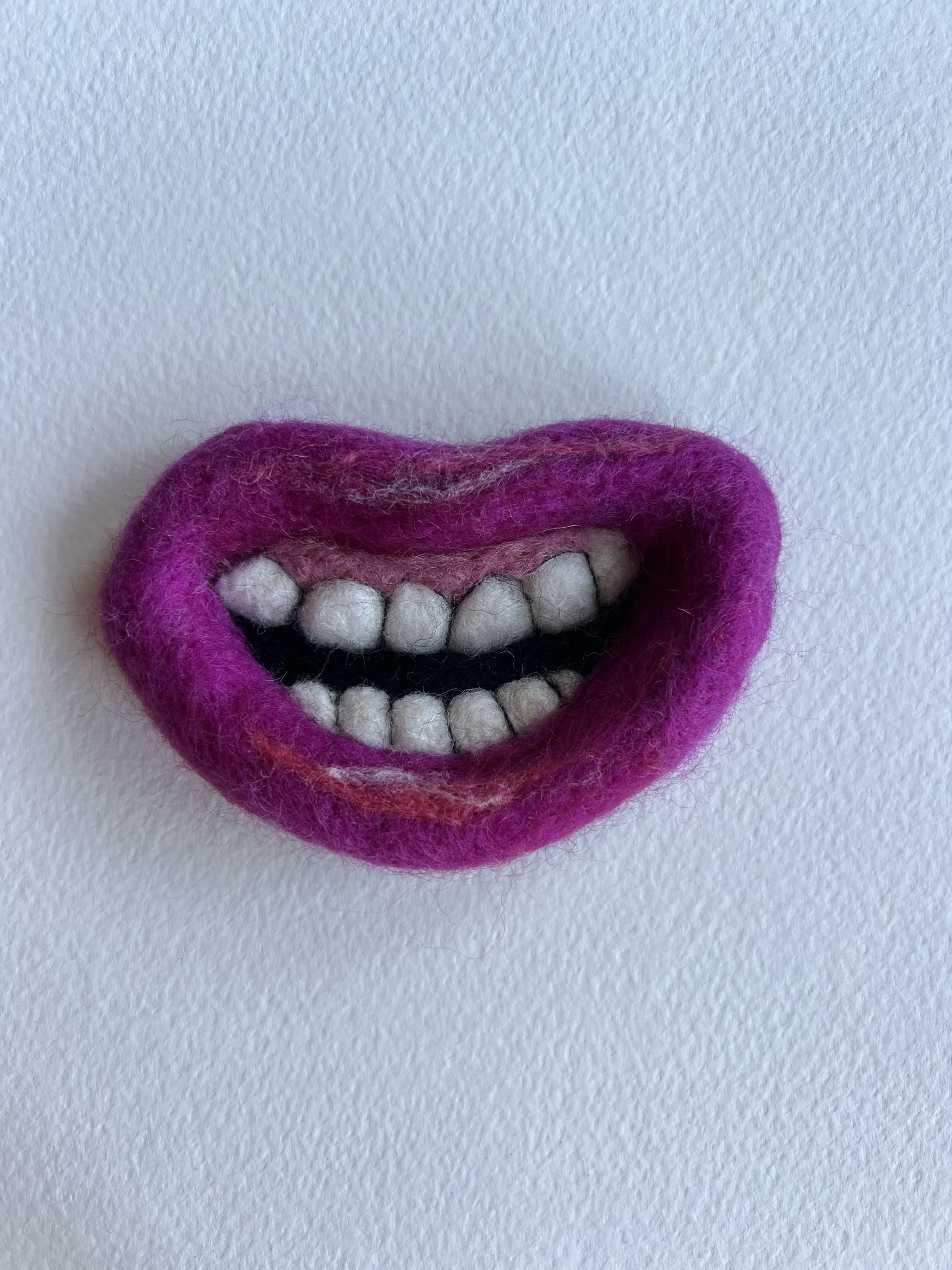 SOLD OUT Mouth Pin - Fuchsia Lips (Mouth Only)