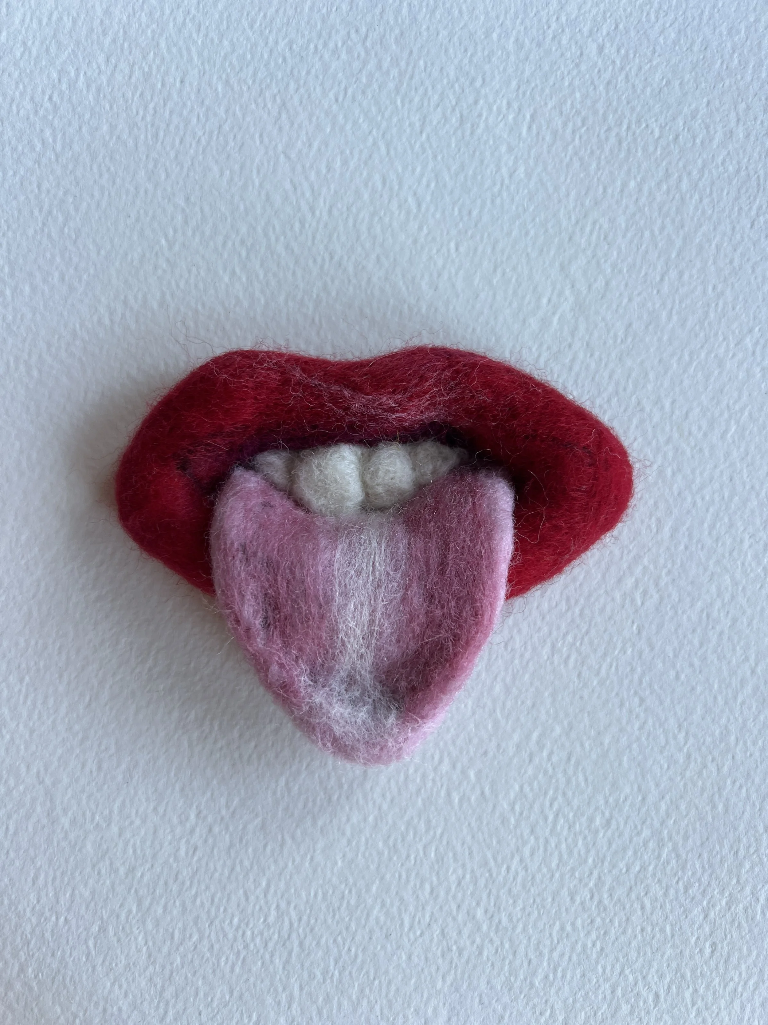 SOLD OUT Mouth Pin - SPECIAL EDITION Tongue Out (Mouth Only, No Eyeballs)