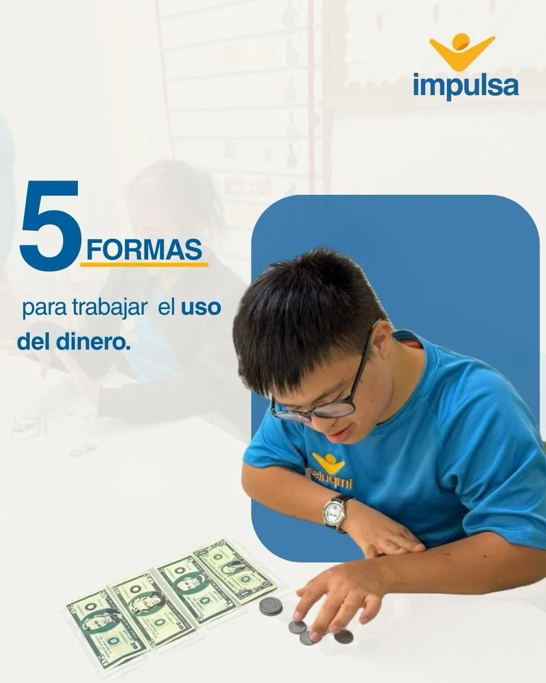 El manejo del dinero es uno de los mayores retos para las personas con discapacidad intelectual, pero tambi&eacute;n una habilidad clave para su autonom&iacute;a.

En Impulsa lo trabajamos de forma pr&aacute;ctica y adaptada, a trav&eacute;s de:
- Us