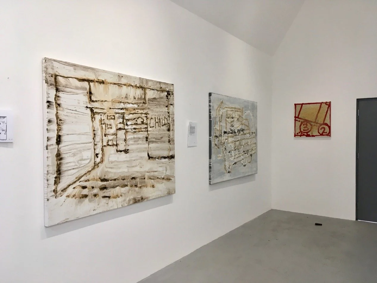 'Child', 'Deliver', and 'Quadrant 1' installation shot No Format Gallery, London 2018