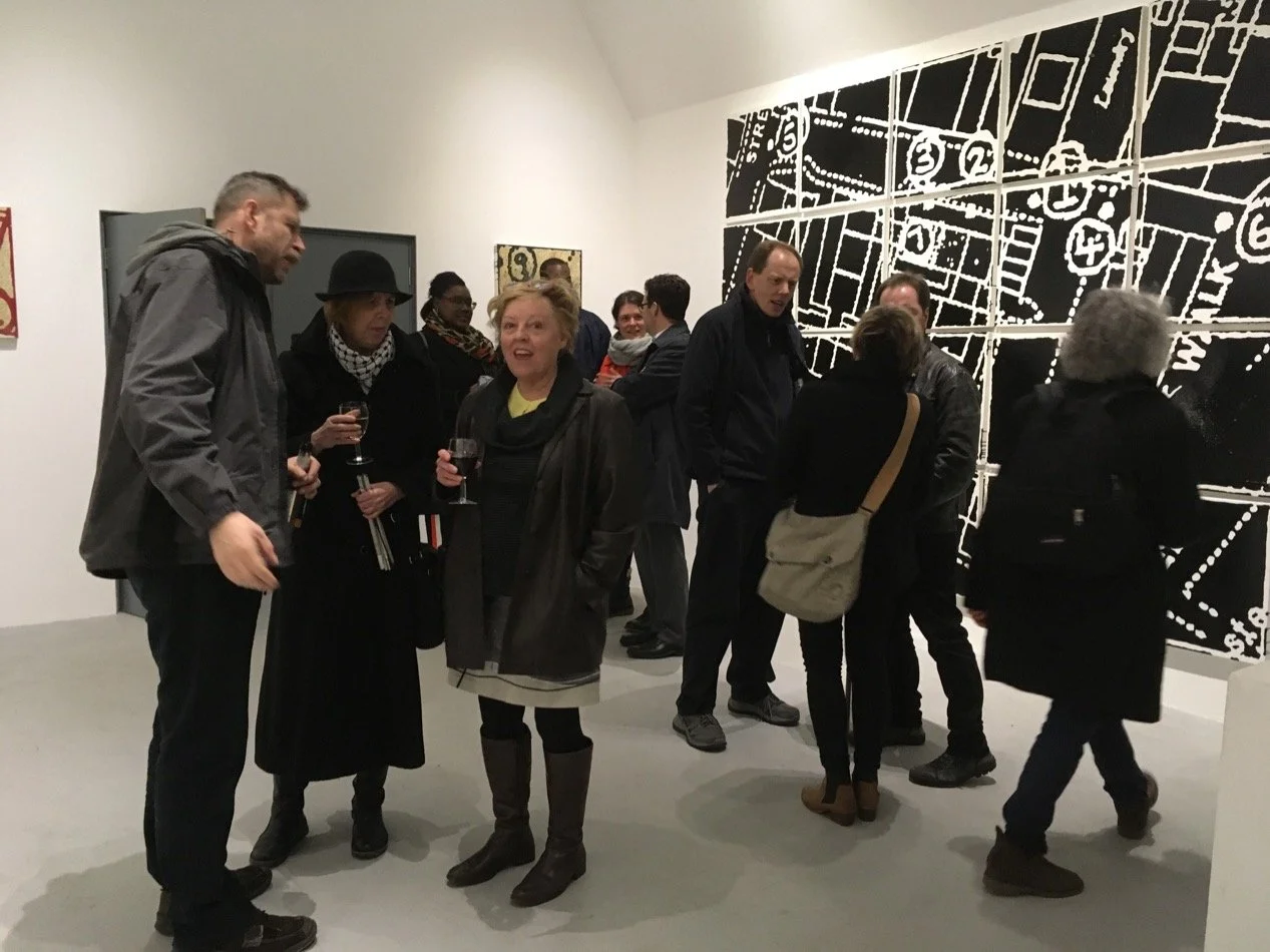 'Adjacency' installation shot at solo exhibition opening No Format Gallery London 2018