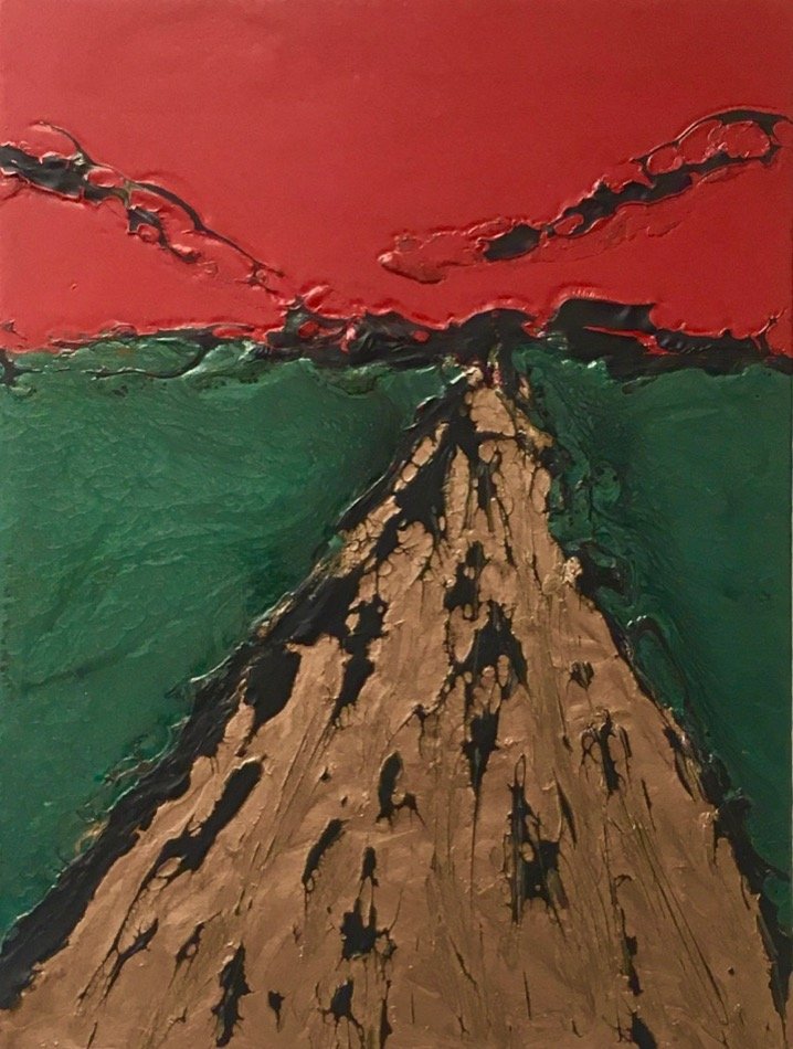 'Borgarbyggo' 2019. Acrylic on Canvas. 60cm x 45cm