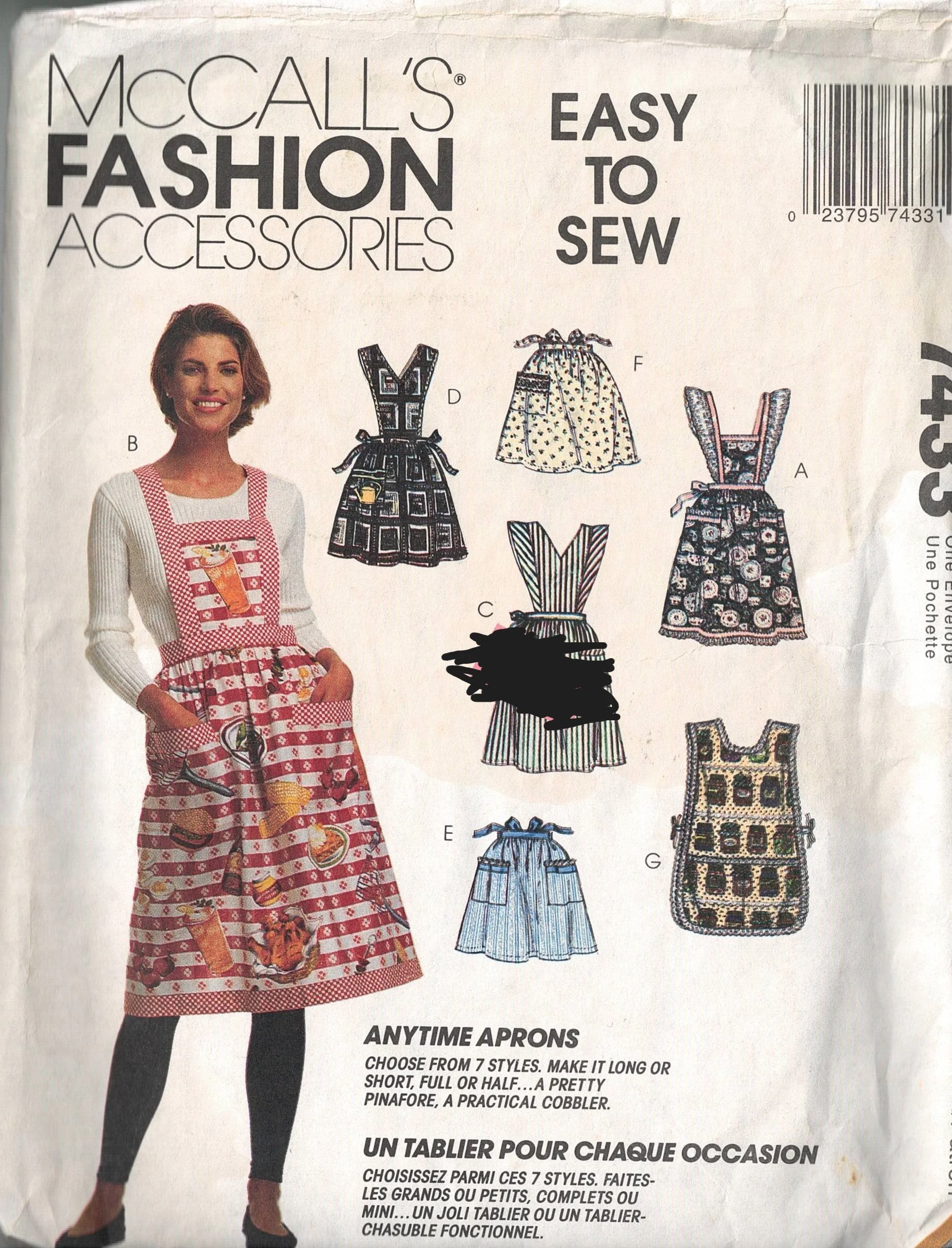 #6 McCall's 7433 (Adult Sizes Sm-Lg) $25-35 options: A, B, C, D, E, F or G.