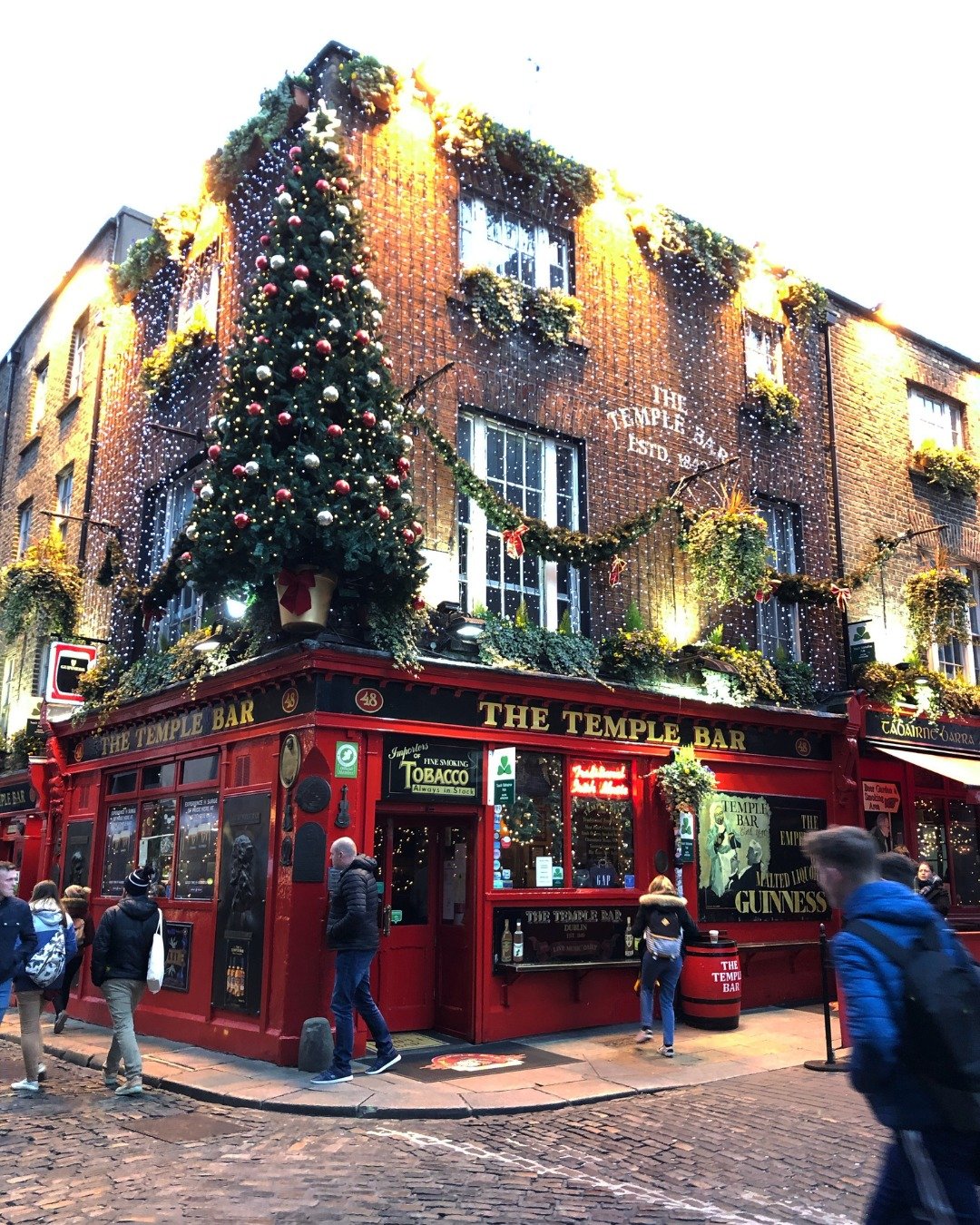 I went to the Temple Bar (@thetemplebarpub) every day when I was in Dublin.

It was my first solo trip ever, and I was terrified to be on my own. Knowing there was a super popular bar where I could grab a Guinness and listen to live music, and feel s