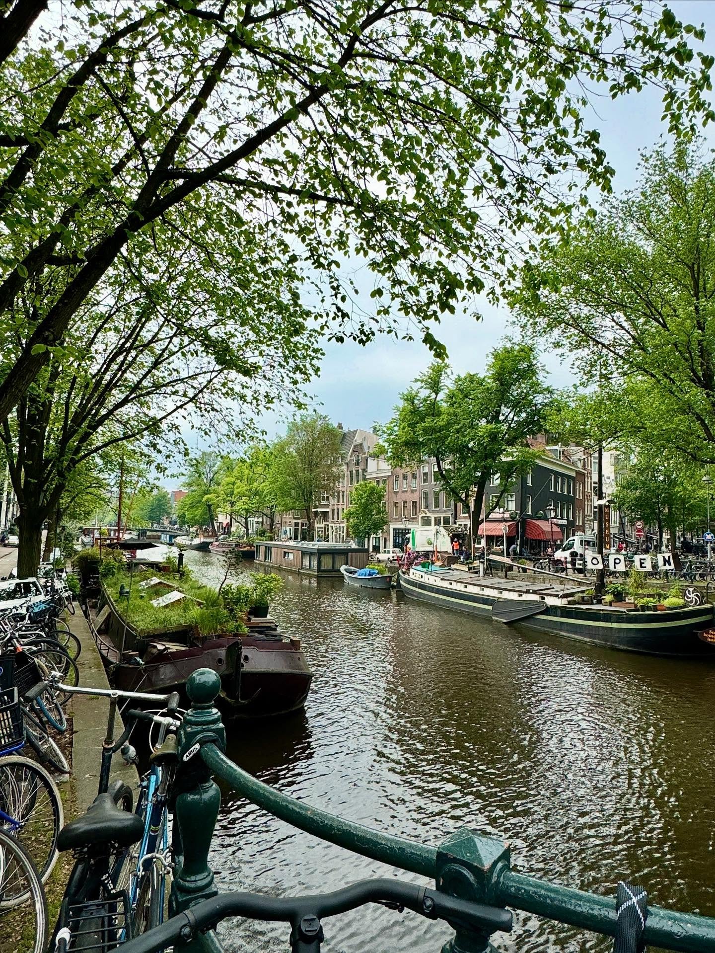 Getting lost exploring the canals of Amsterdam on our honeymoon 🥰🇳🇱
 
Springtime in this city is absolutely gorgeous, and I&rsquo;m so glad we got to spend our afternoons wandering cobbled streets and taking in the sunshine. 
 
#amsterdam #amsterd