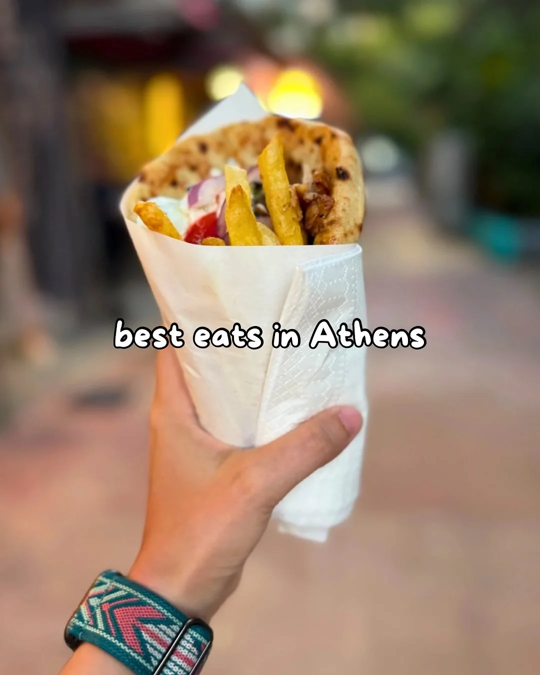 Everything I ate in Athens was incredibly fresh and delicious! But here are some of my favourite eats from a week in Greece:

🌯 Pork gyros at Ambrosia
🥗 Greek salad in Delphi
🍯 @lukumades with honey and cinnamon
☕️ Freddo cappuccino (literally eve