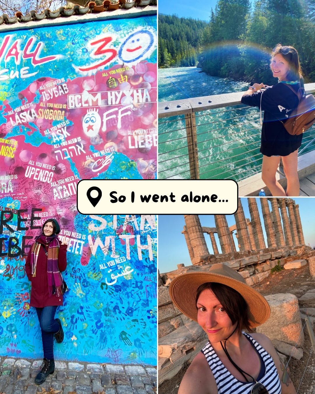 What if I never took the leap? ✈️✨
 
When I look at these photos, I don&rsquo;t just see landmarks &mdash; I see every moment I almost missed because I was too scared to go alone.
 
If I hadn&rsquo;t chosen bravery, I would have missed:
🇬🇷 The suns