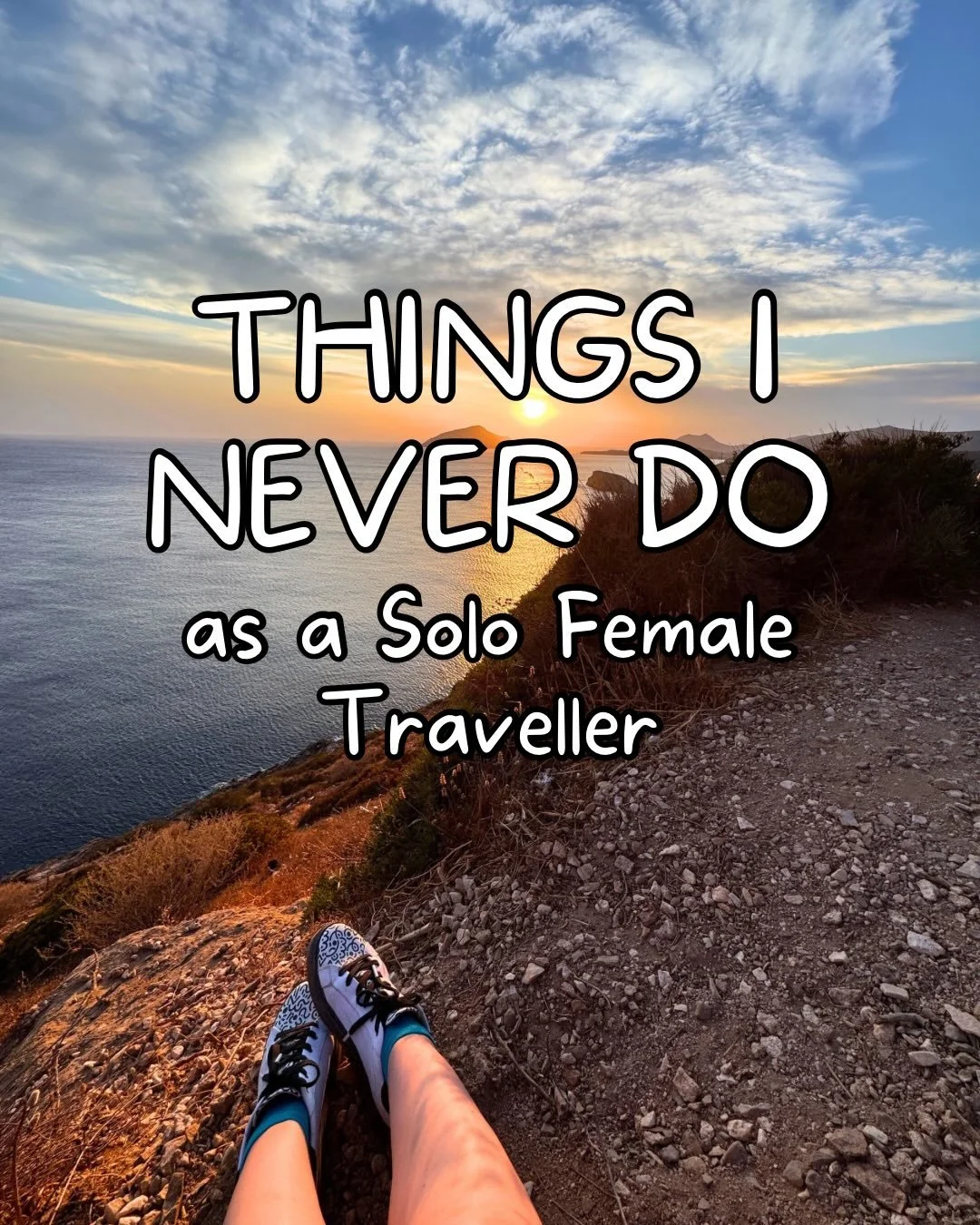 Solo travel is incredibly empowering, but staying safe is my top priority! 🛑
 
I&rsquo;ve developed a few non-negotiable rules to ensure I can explore confidently and enjoy every moment. ✨
 
These aren&rsquo;t about fear; they&rsquo;re about smart b