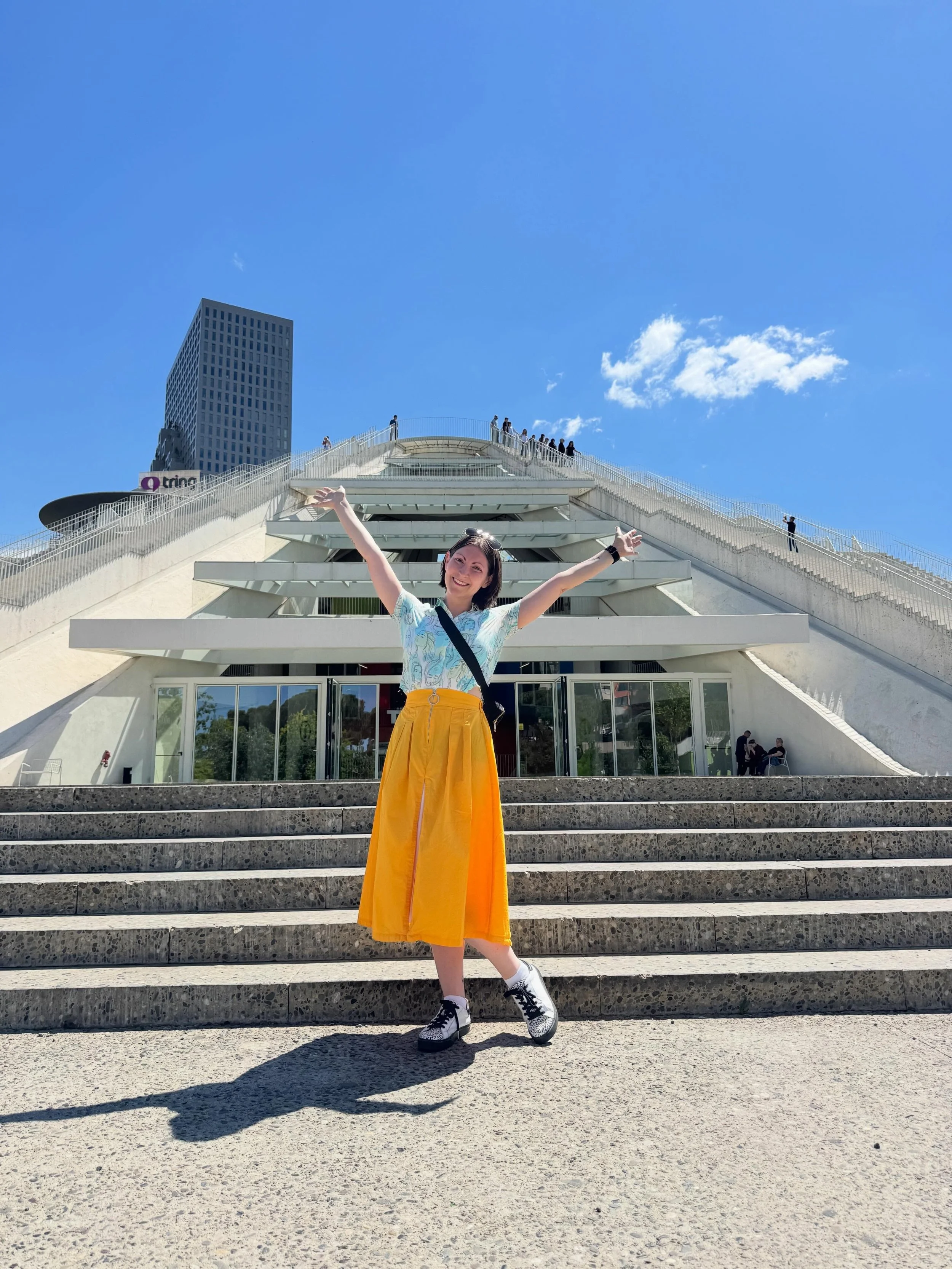 Postcards from Tiran&euml;, Albania 💌🇦🇱
 
Spending a day exploring this capital was the perfect mix of bold architecture, deep history, and incredible energy. Here is a little visual diary from my day in Albania! 

📐 Visiting the iconic Tiran&eum