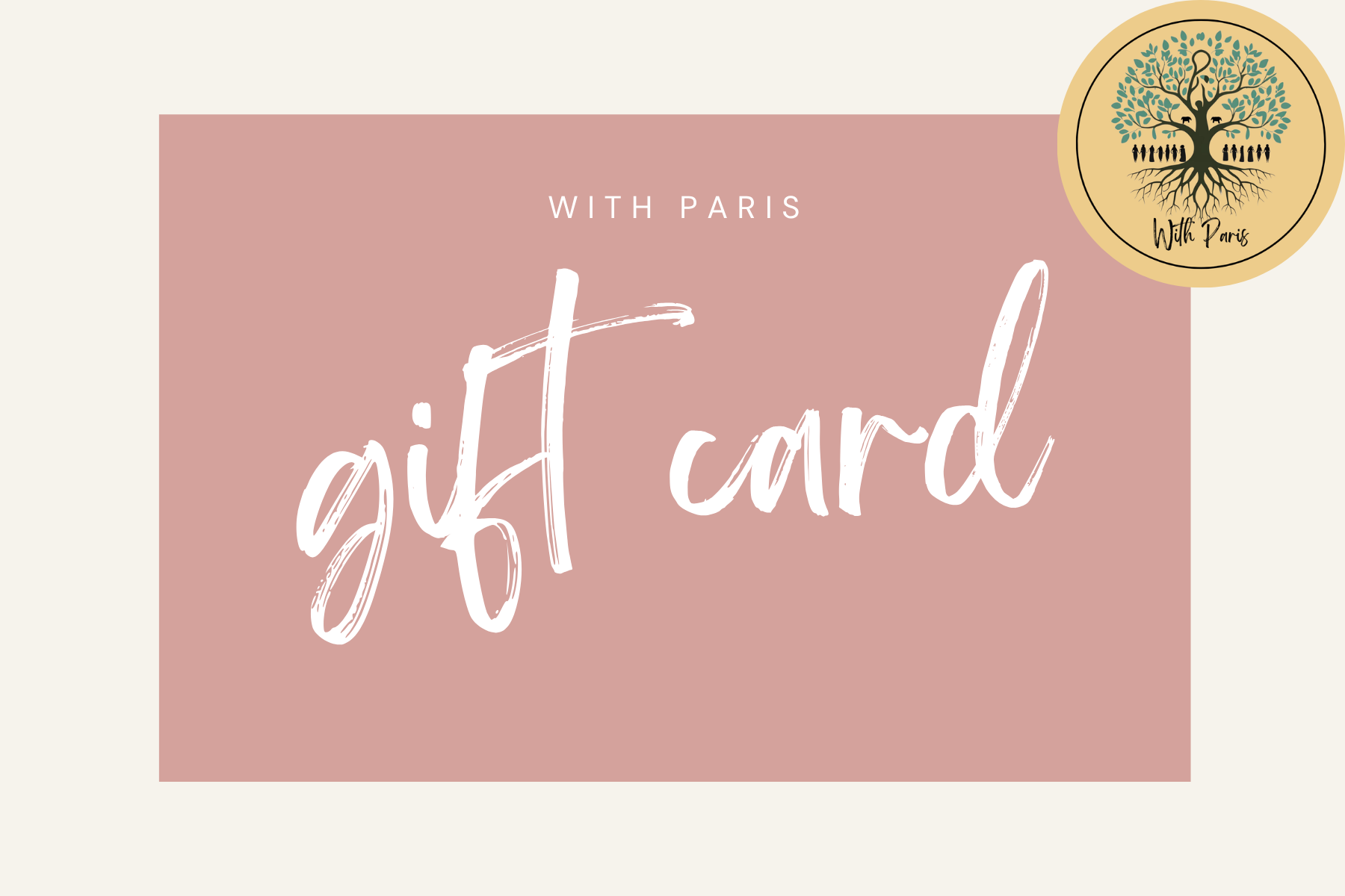 With Paris Gift Voucher