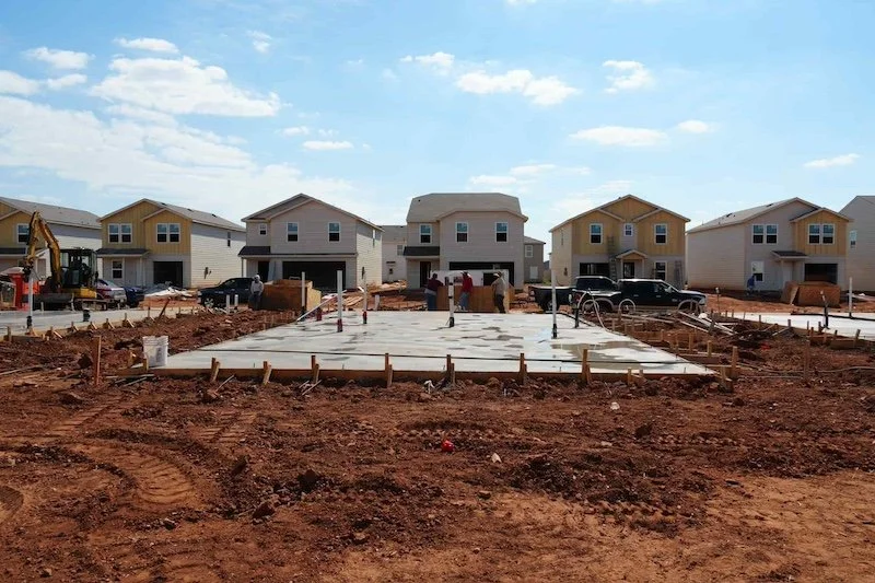 Finished concrete driveways