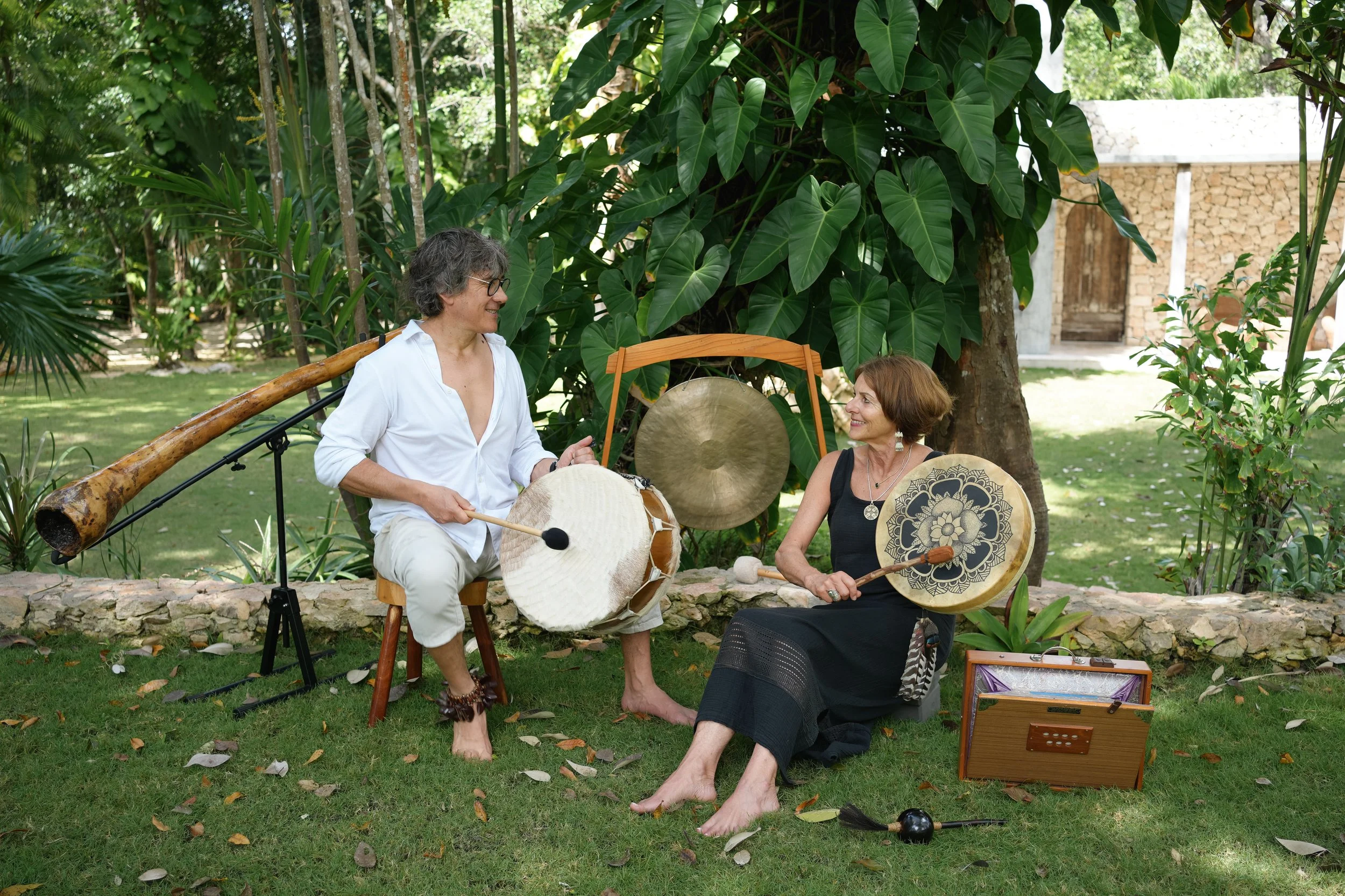 Brigitte and Jose Luis Mexico Jeela sound healing retreat