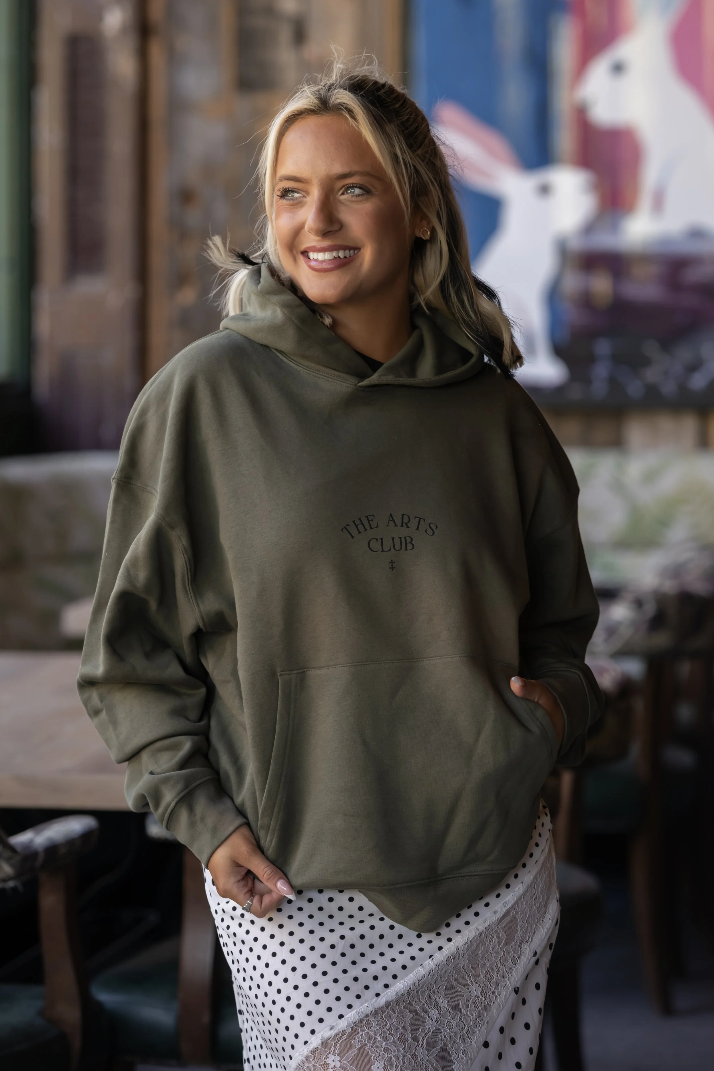 Arts Club Khaki Hoodie