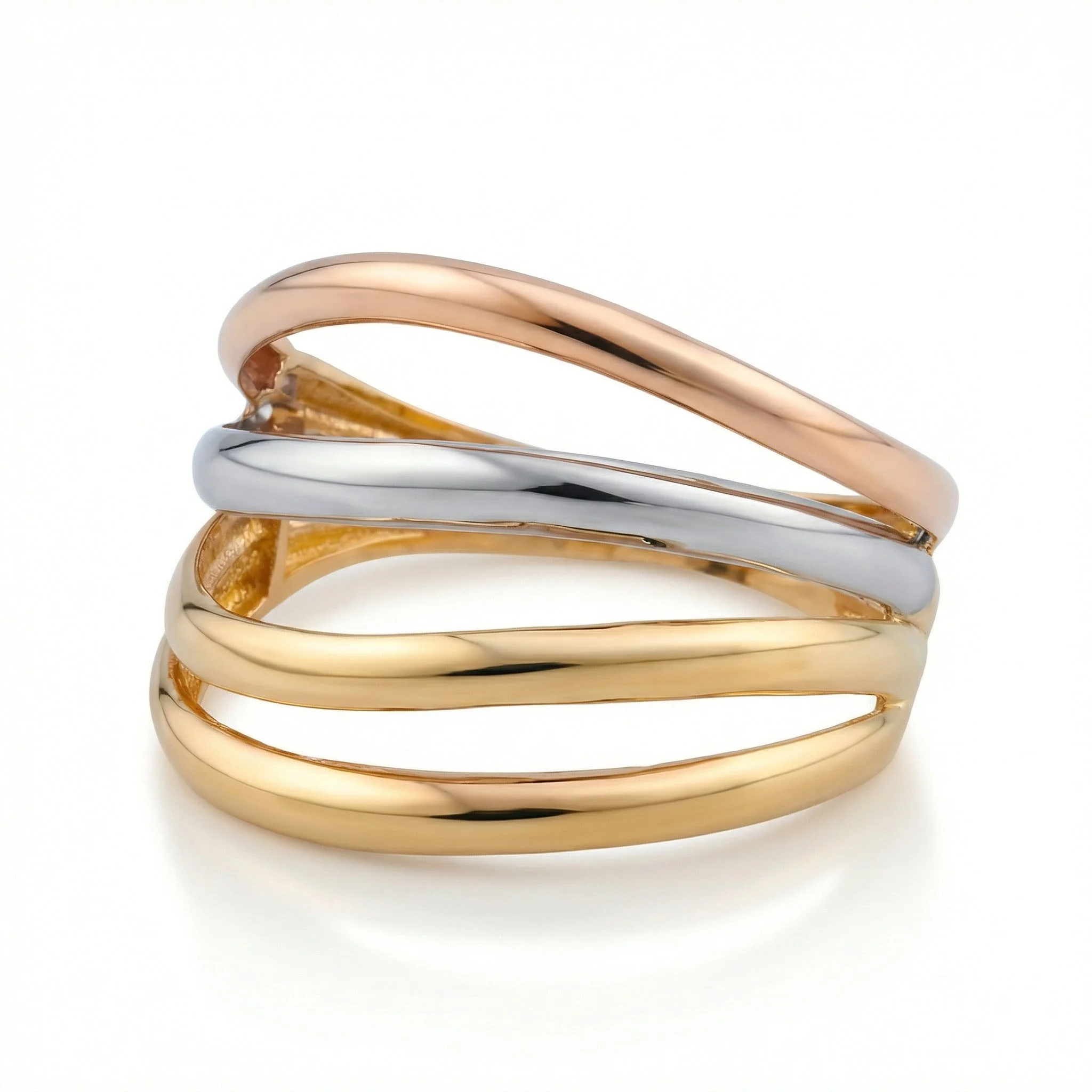18K Tri-Tone Gold Ring (2.84g)