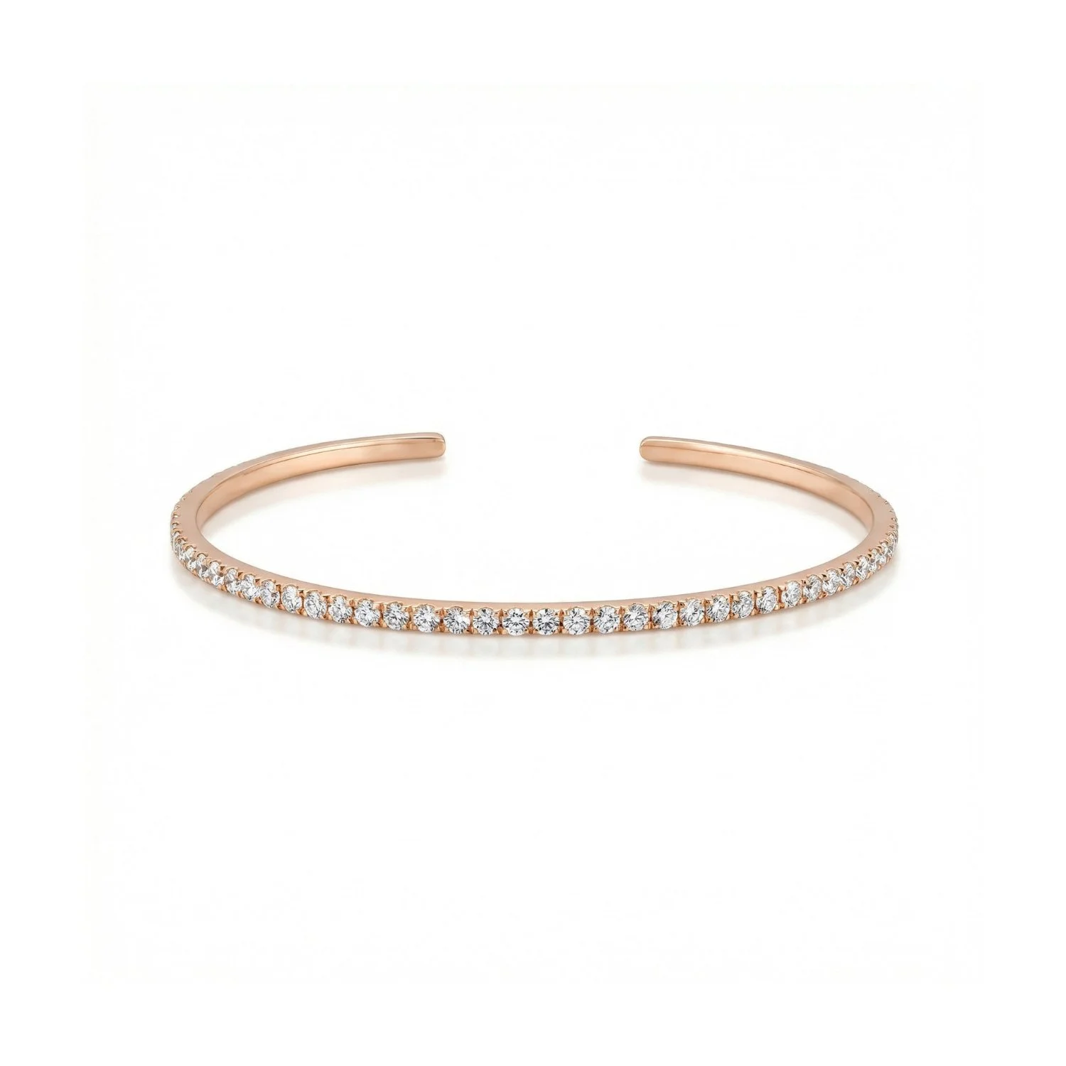 18K Rose Gold & Diamond Cuff Bangle (1.82ct) (6.75g)