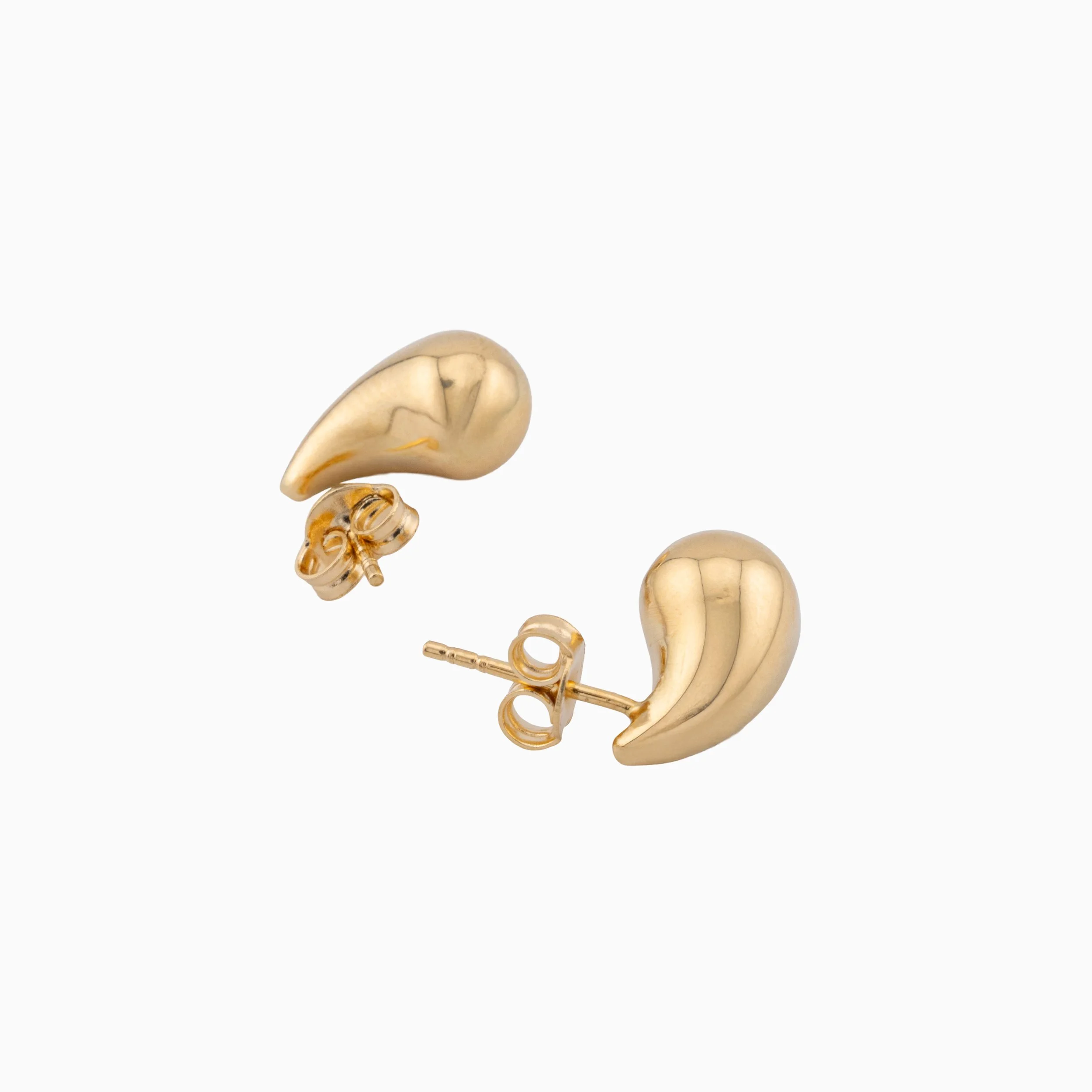 18K Yellow Gold Bottega Inspired Earrings (2.10g)