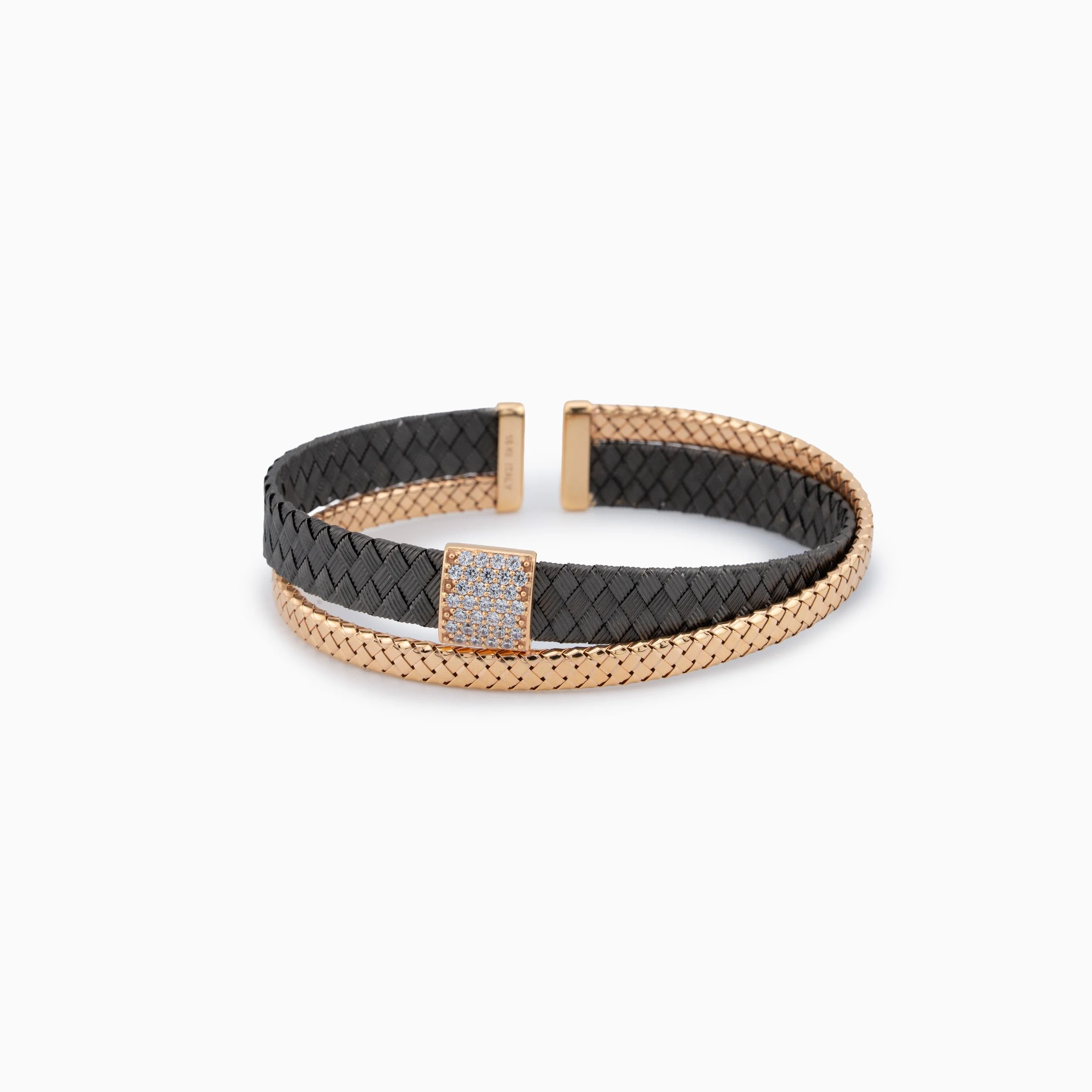 18K Rose & Black Gold Bangle (25.78g)