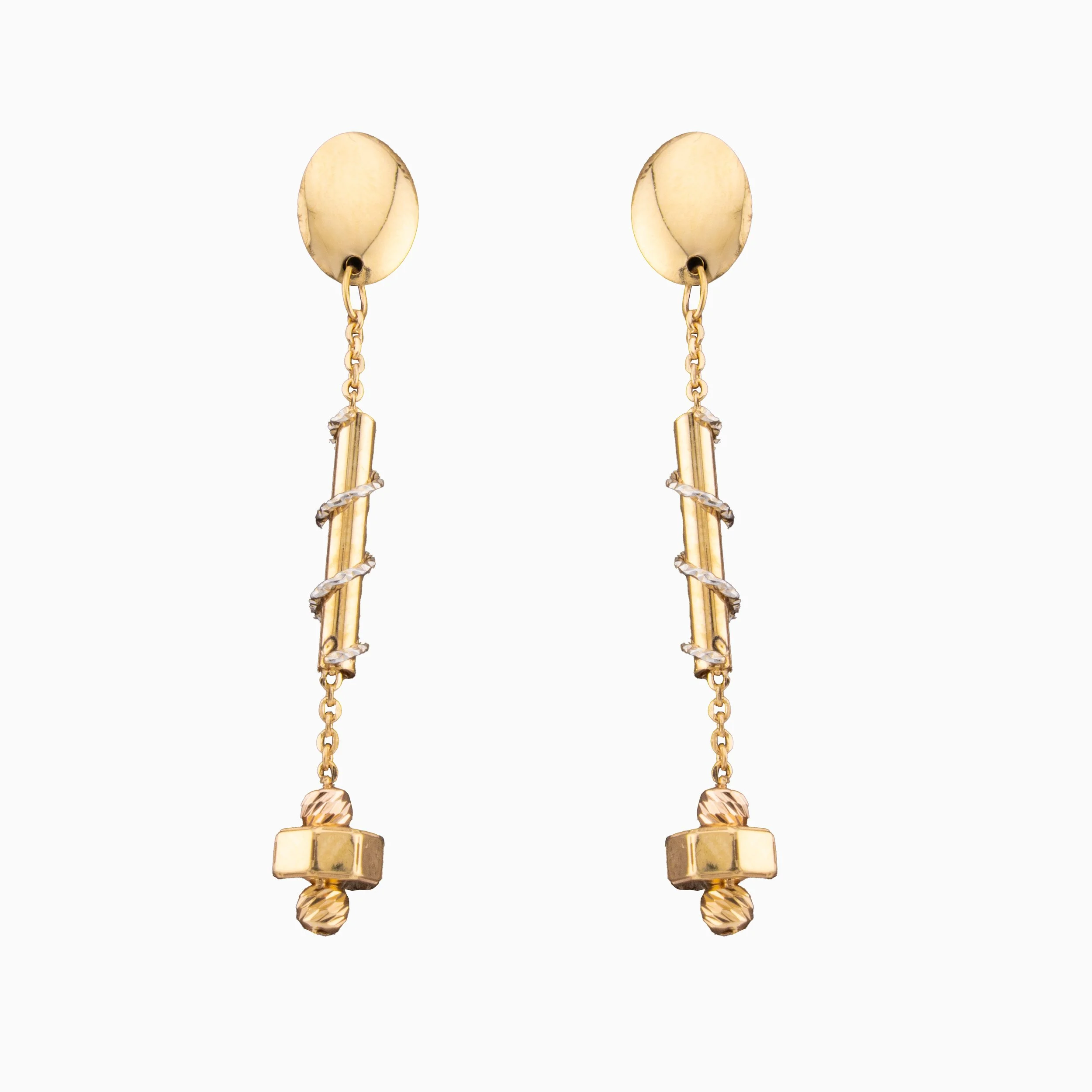 18K Yellow Gold Earrings (2.28g)