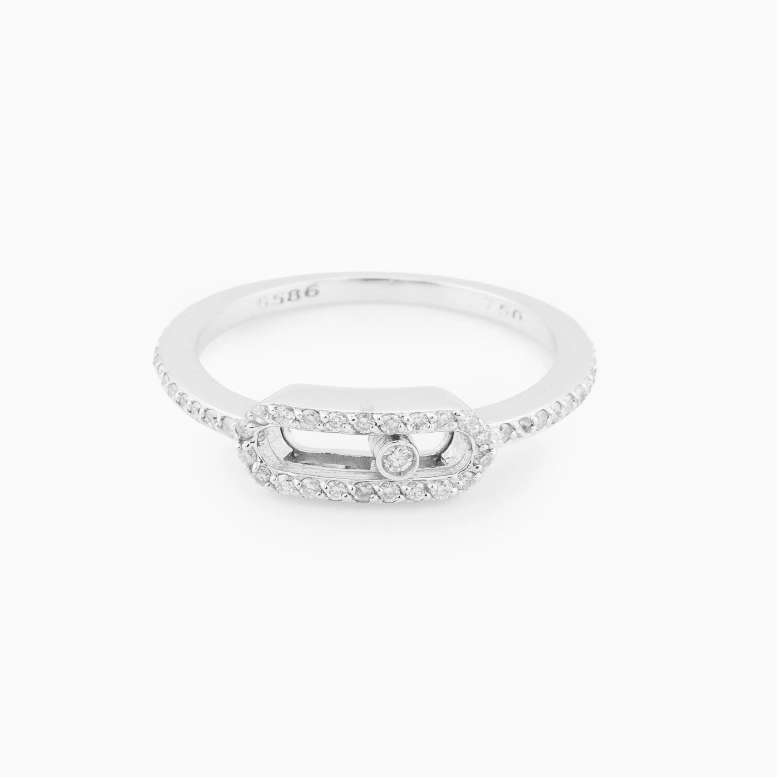 18K White Gold & Diamond Ring (0.22ct)
