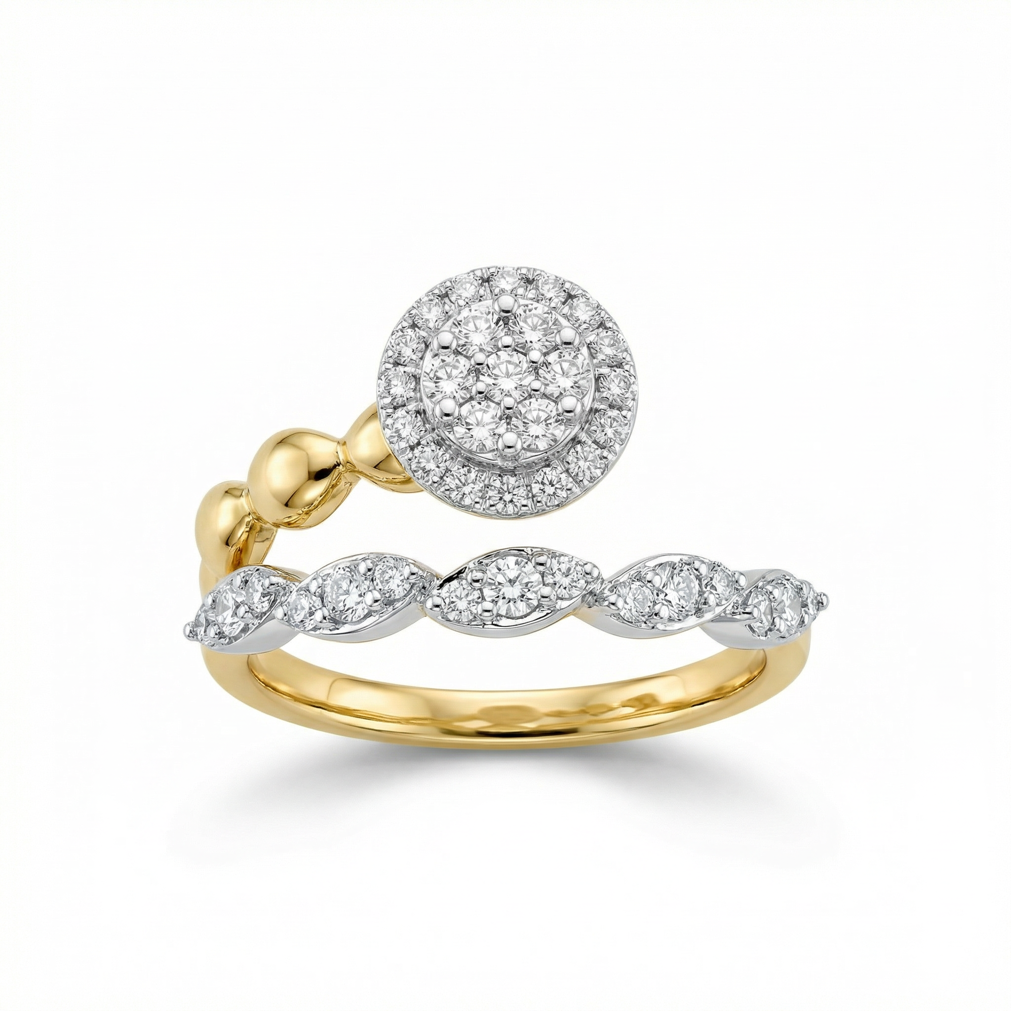 18K Yellow Gold & Diamond Ring (0.88ct) (7.05g)
