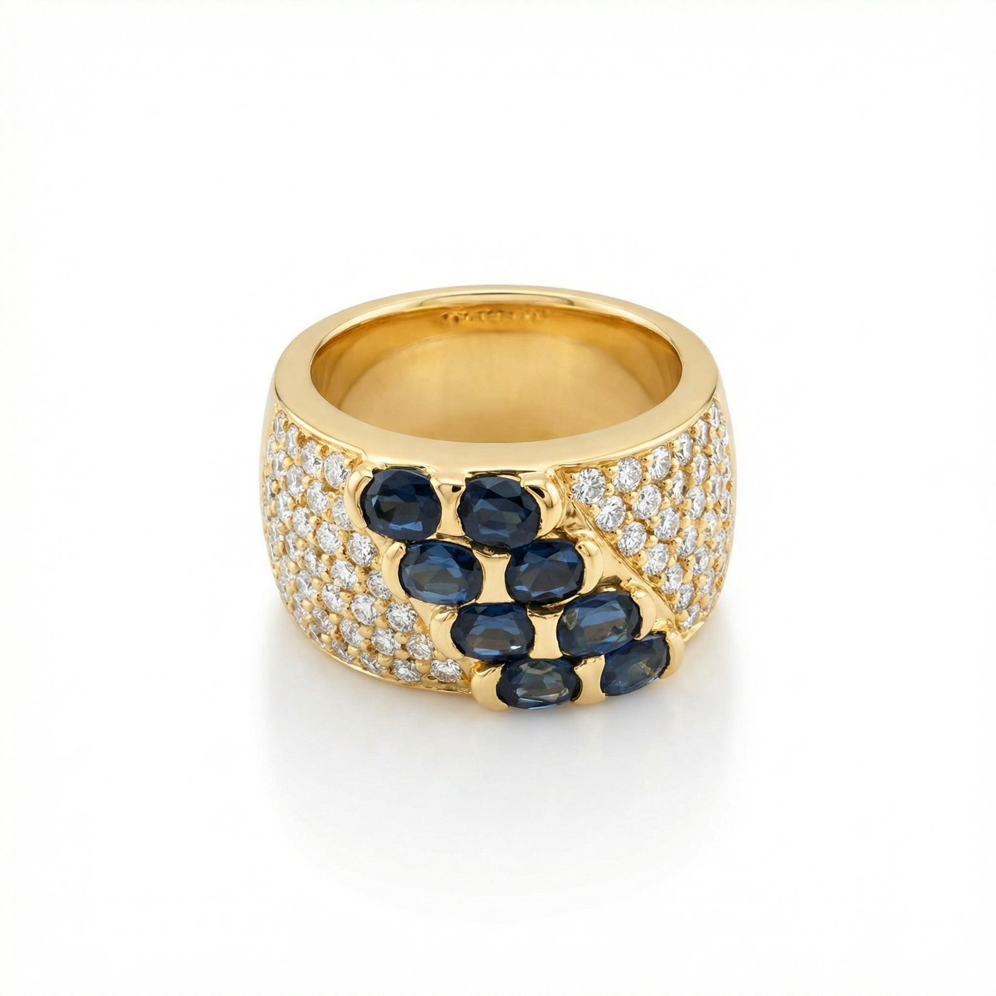 Firefly_GeminiFlash_High-end studio product photography of this yellow gold ring with diamonds and sapphi 653413.png