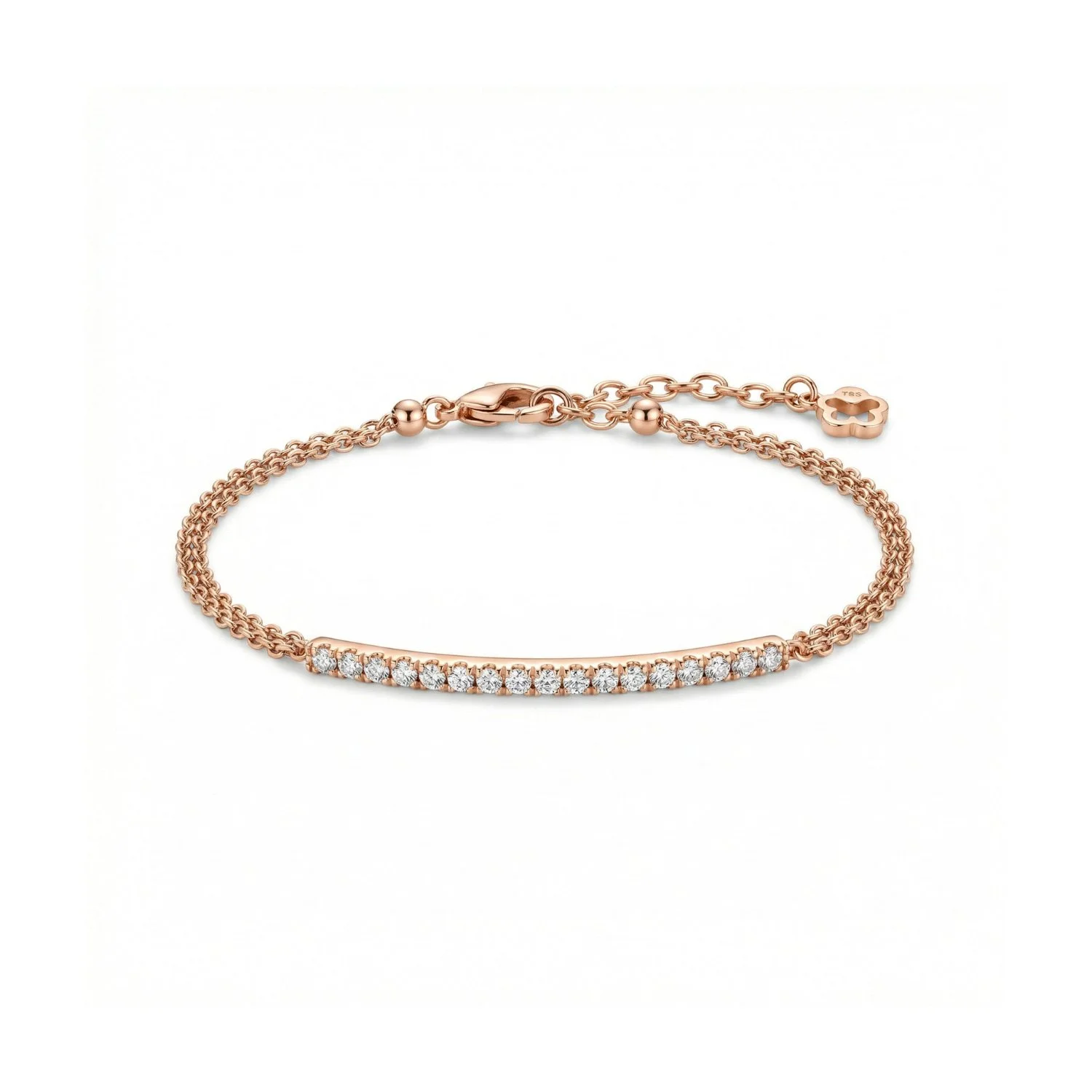 18K Rose Gold & Diamond Bracelet (0.90ct) (4.73g)