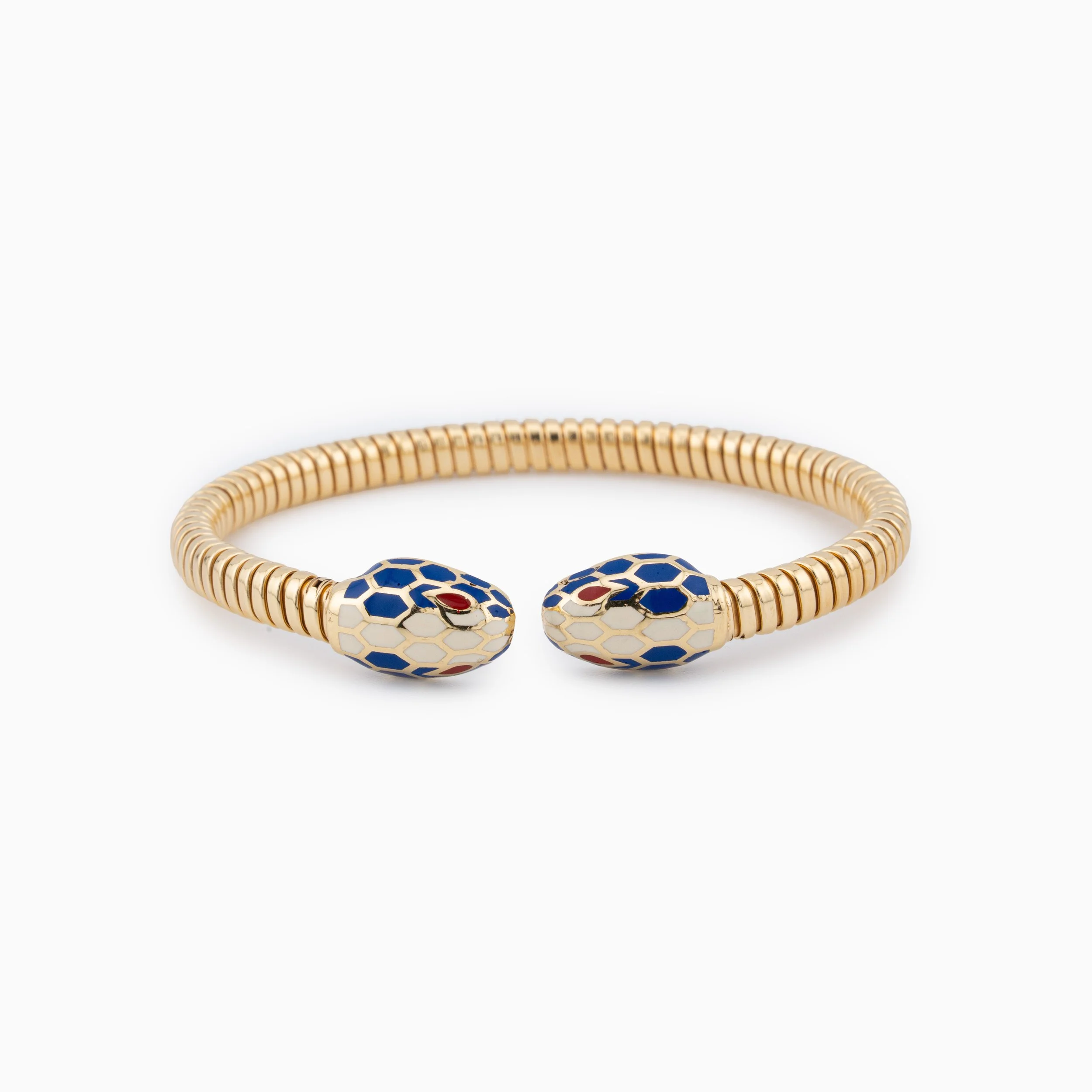 18K Yellow Gold Royal Serpent Bangle (19.15g)