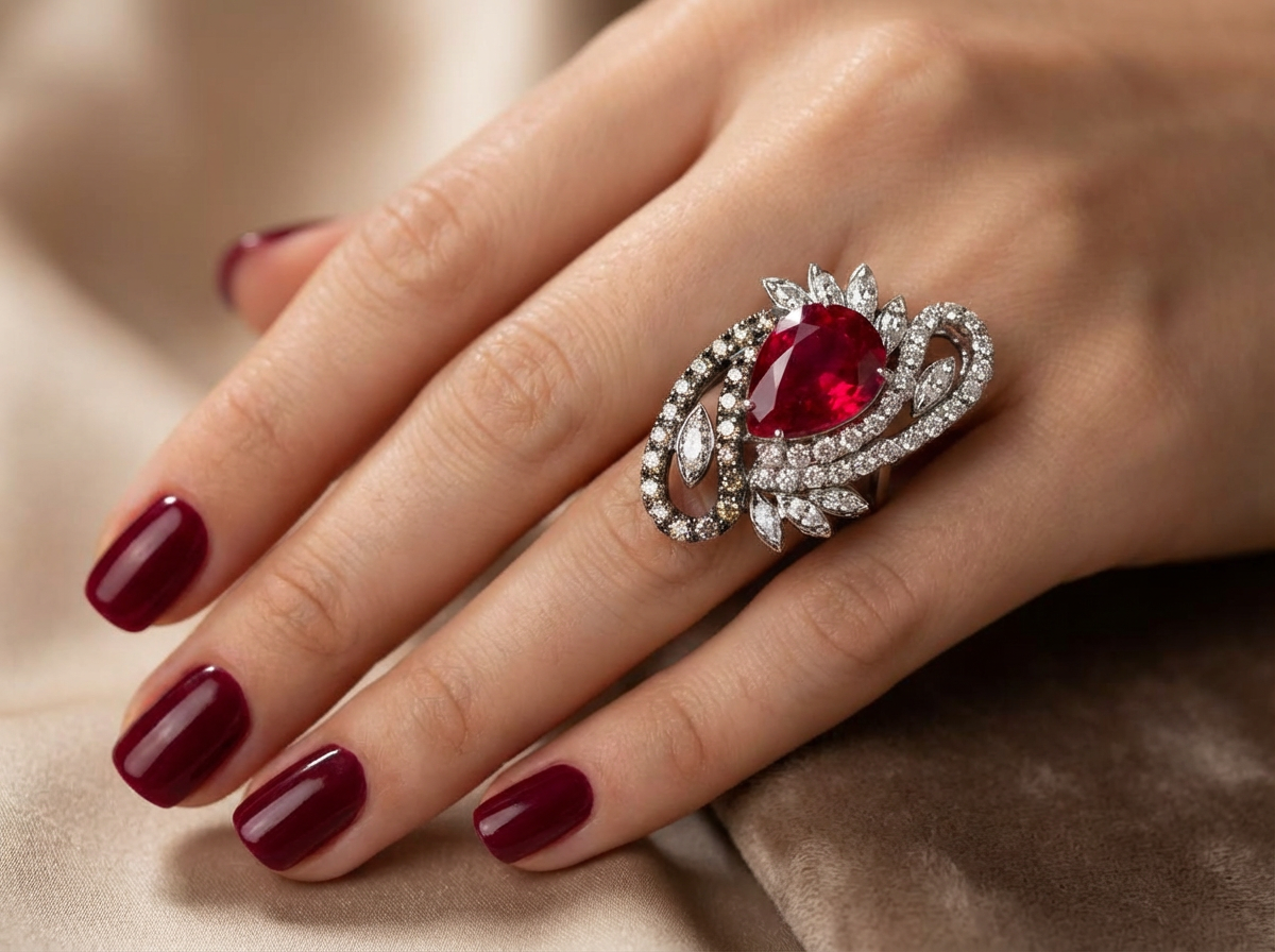 18K White Gold & Diamond Royale Ruby Ring (2.11ct)